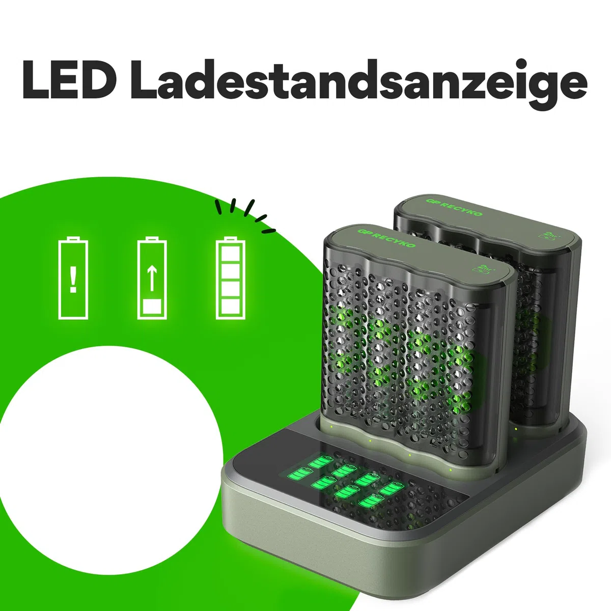 GP Charger RCK DE M452D 8 x 2600 mAh AA