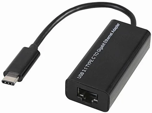 ADAPTER, USB 3.1 TYP C-GIGABIT ETHNT BLK, karty interfejsu produktów sieciowych / urządzenia komputer, ilość x 1