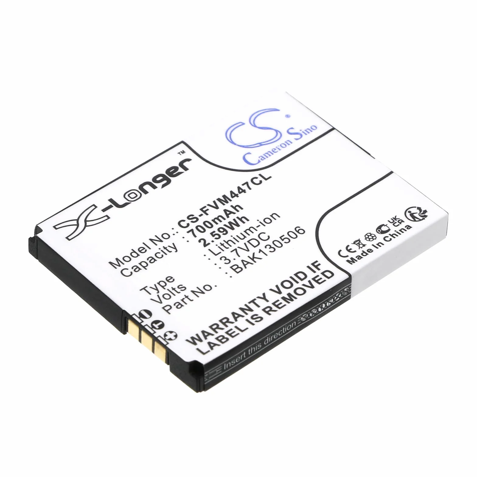 TECHTEK Bateria 700mAh kompatybilny z [FRITZFon] AVM 2000, AVM 2446, C4, C4 Mobilteil, C5, C5 Mobilteil, M2, M2 MT-F, MT-F 2000, 2446 zastępuje 312BAT006, 312BAT016, BAK130506, E FBA
