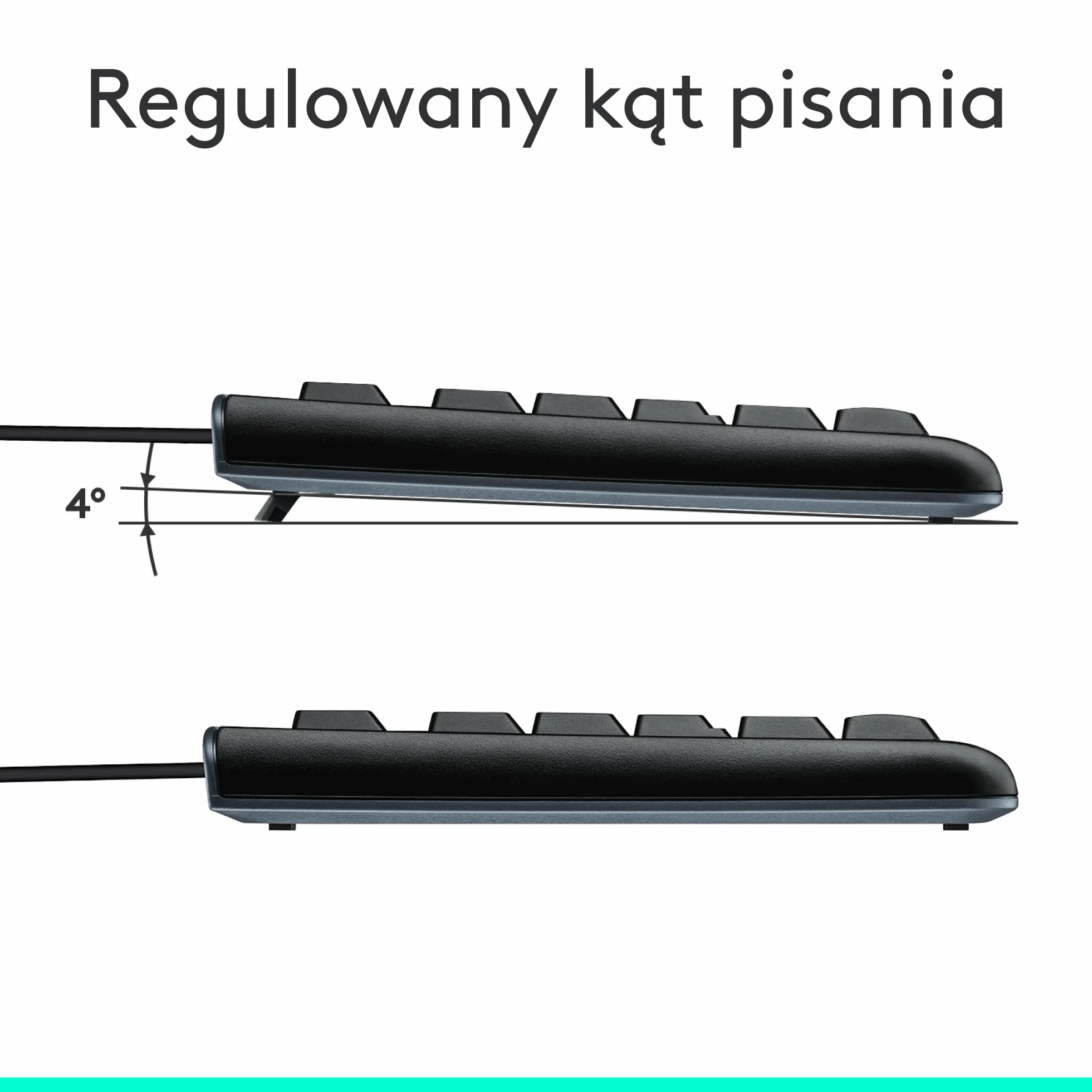 Logitech MK120 Przewodowa Klawiatura i Mysz Combo dla Windows, optyczna mysz przewodowa, pełnowymiarowa klawiatura, USB Plug-and-Play, zgodna z komputerem PC, laptopem, QWERTY układ US Intl - Czarny