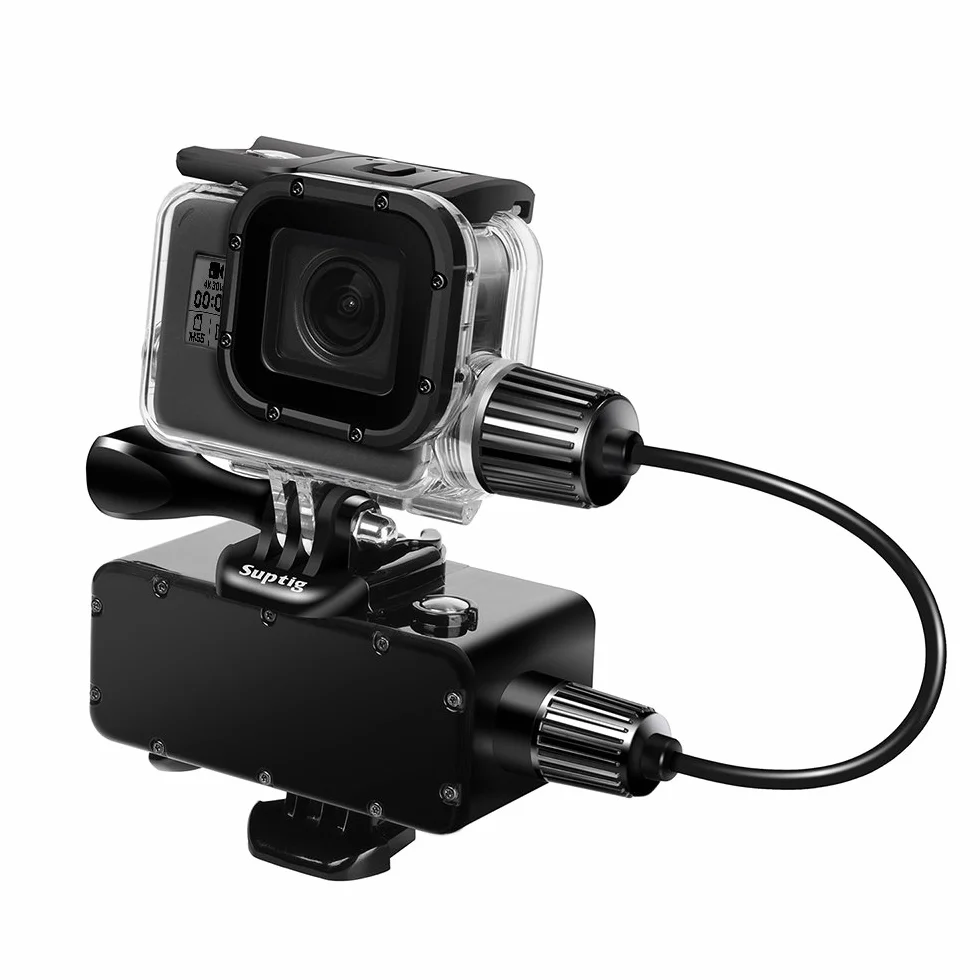 Suptig etui, wodoodporna obudowa, obudowa podwodna, etui do ładowania, obudowa do nurkowania kompatybilna z Gopro Hero 7 Black, Hero 6, Hero 5, Hero 2018 wodoodporny 164 stóp (50 metrów)
