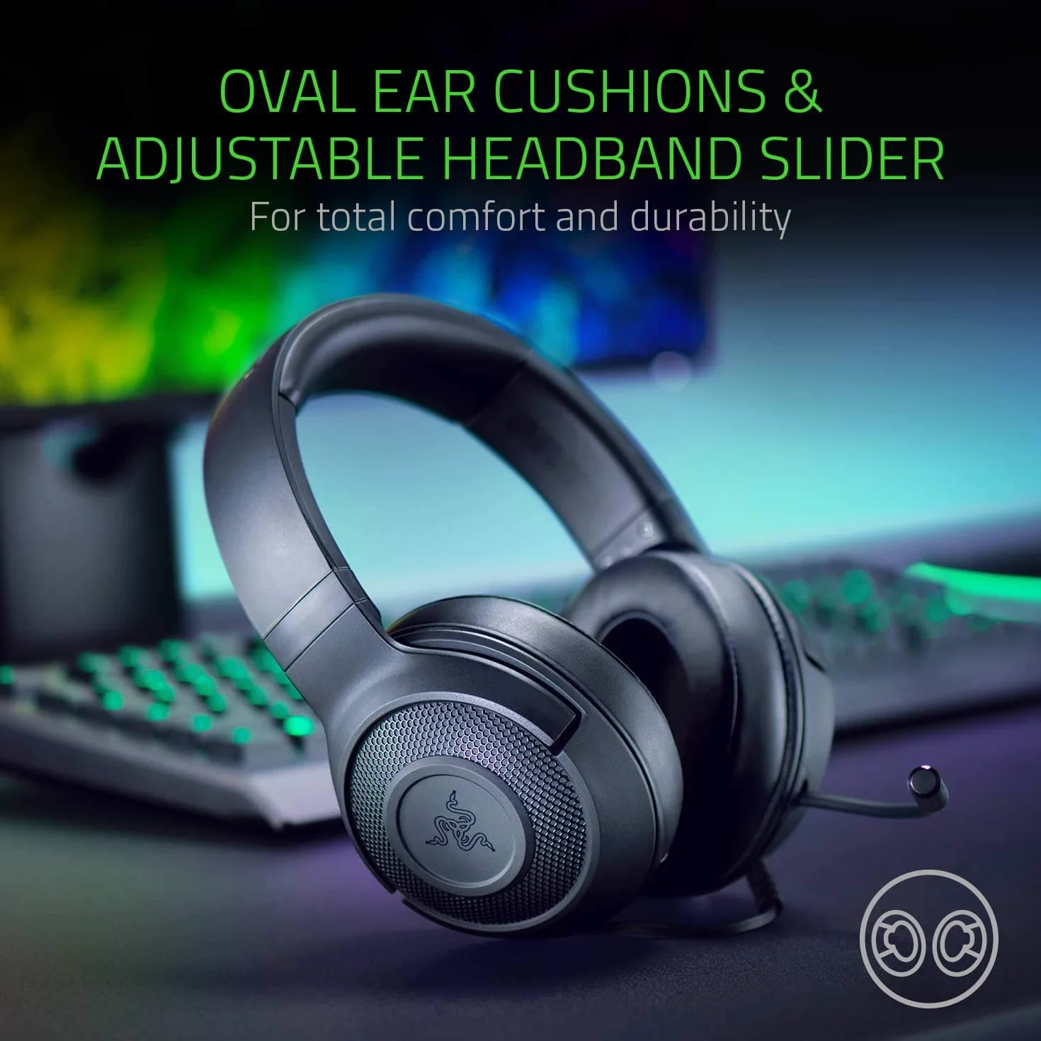 Razer Kraken X Lite Słuchawki Komputerowe Czarny