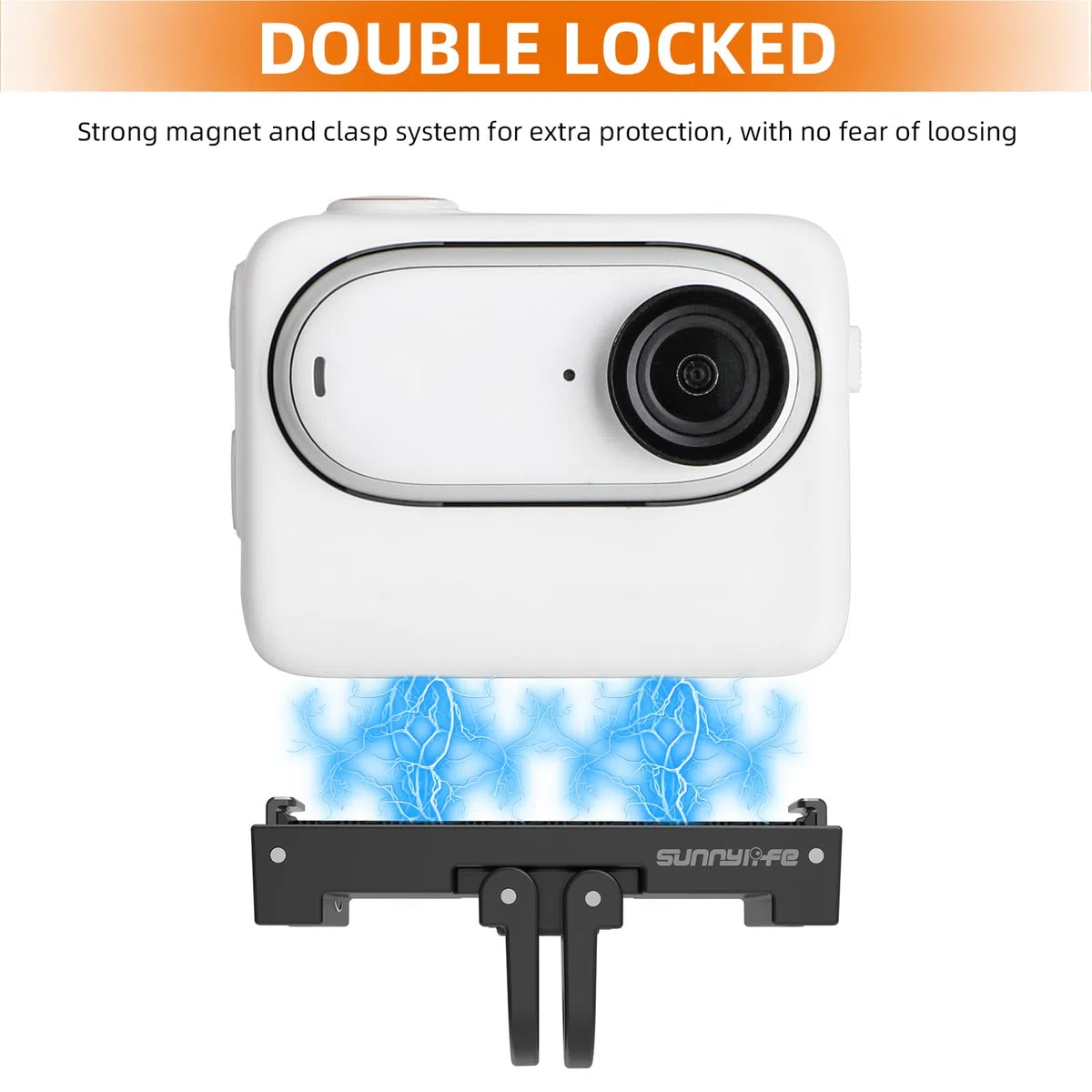 Magnetyczny adapter szybkiego zwalniania do kamery sportowej Insta360 GO 3 składany adapter uchwyt stojak 1/4 śruba i 2-bolcowy adapter do konwersji interfejsu