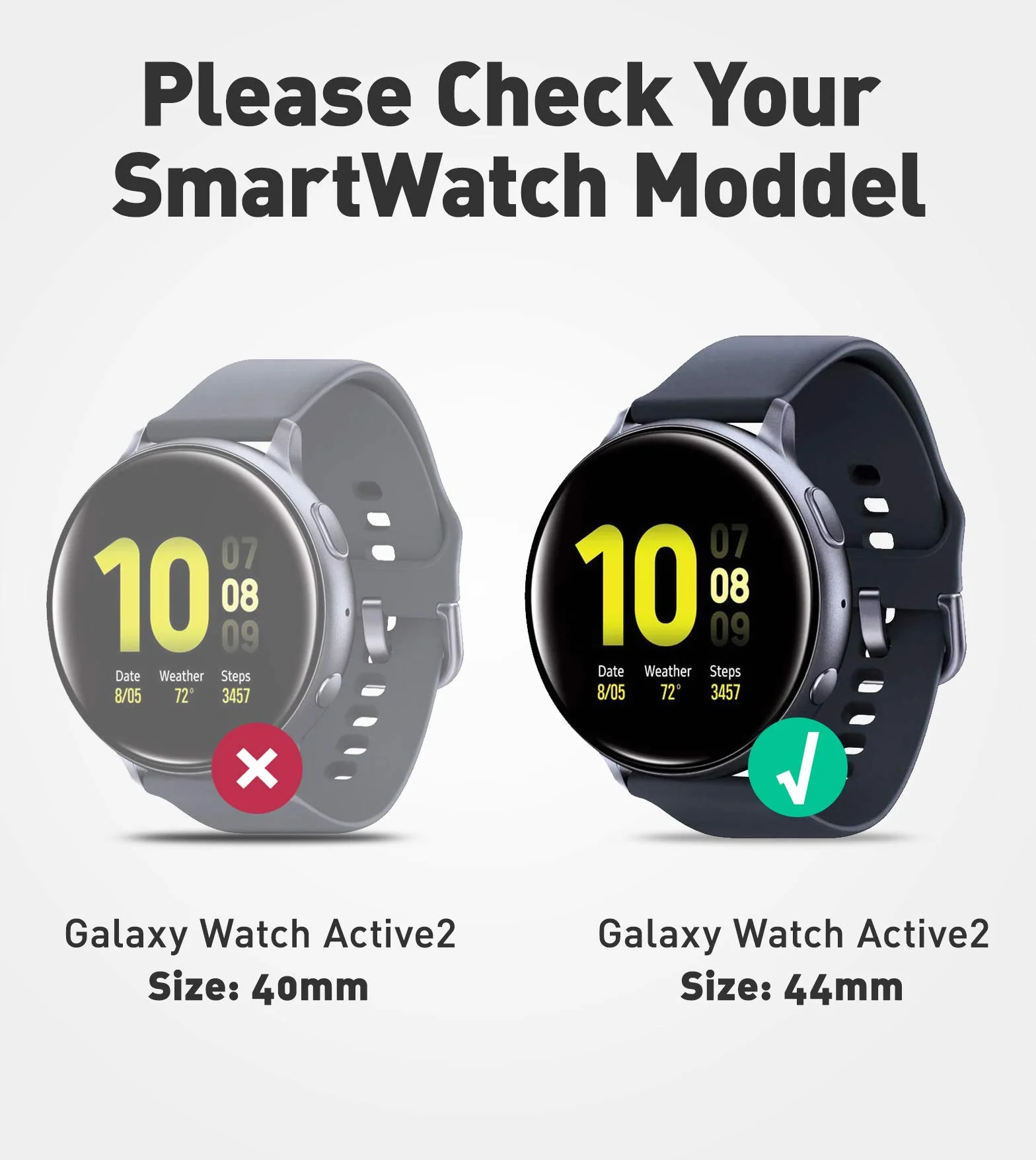 SUPCASE [Unicorn Beetle Pro Series etui do Galaxy Watch Active 2, wytrzymałe etui ochronne z paskami do Galaxy Watch Active 2 [44 mm] Wersja z 2019 r