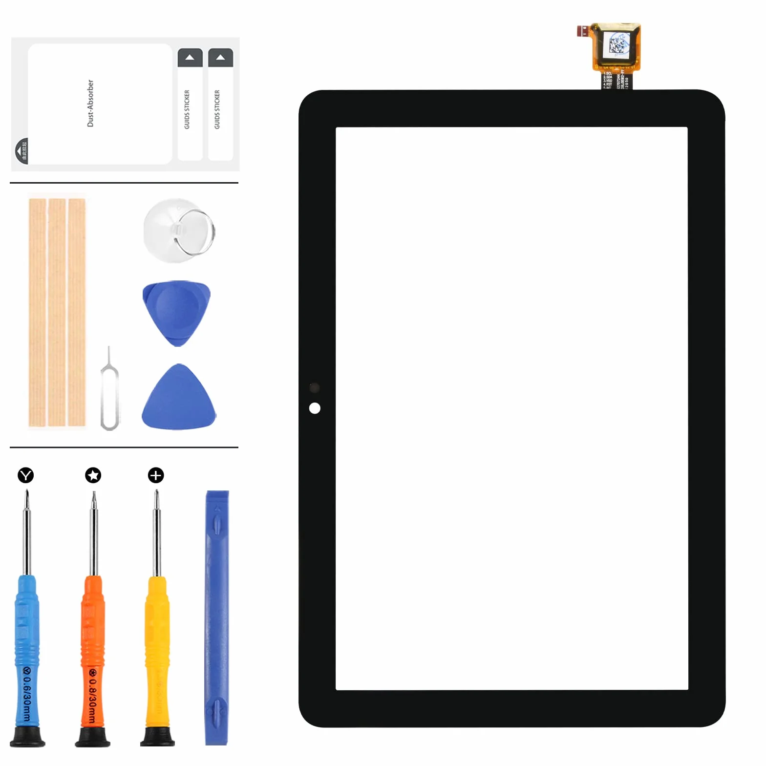 LADYSON Oryginalne szkło do tabletu Amazon Kindle Fire HD8/HD8 Plus 10. generacji 2020 K72LL3 K72LL4 ekran dotykowy Digitizer panel zamienny z czujnikiem z przodu szkło soczewka z bezpłatnymi narzędziami do naprawy