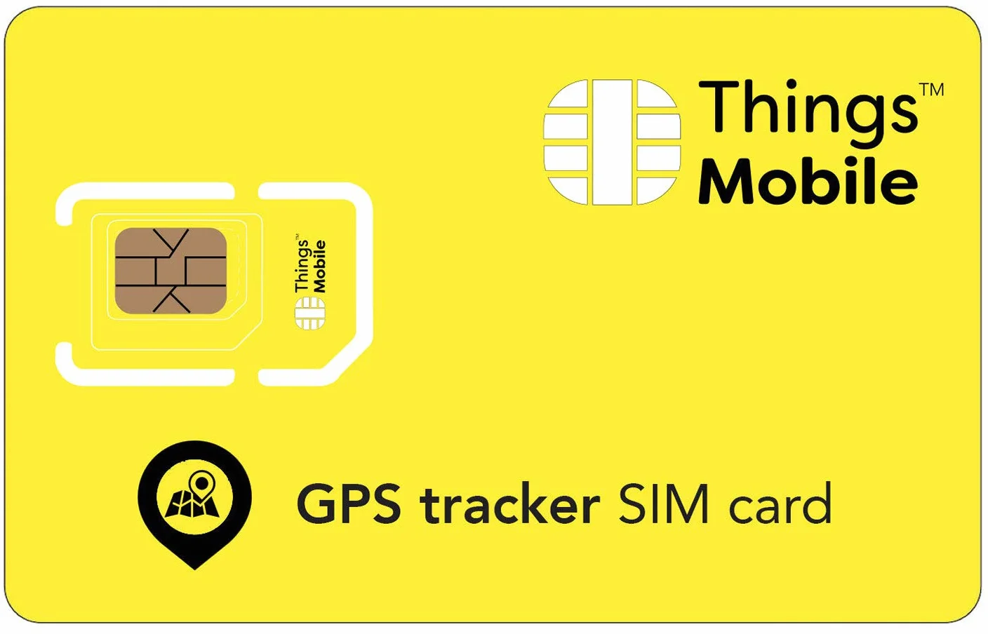 Karta SIM dla OSOBISTEGO TRACKERA GPS - Things Mobile - Globalne zasięgi, wielooperatorowa sieć GSM/2G/3G/4G, żadne stałe koszty, brak daty ważności, konkurencyjne stawki, wliczona kwota 10 €