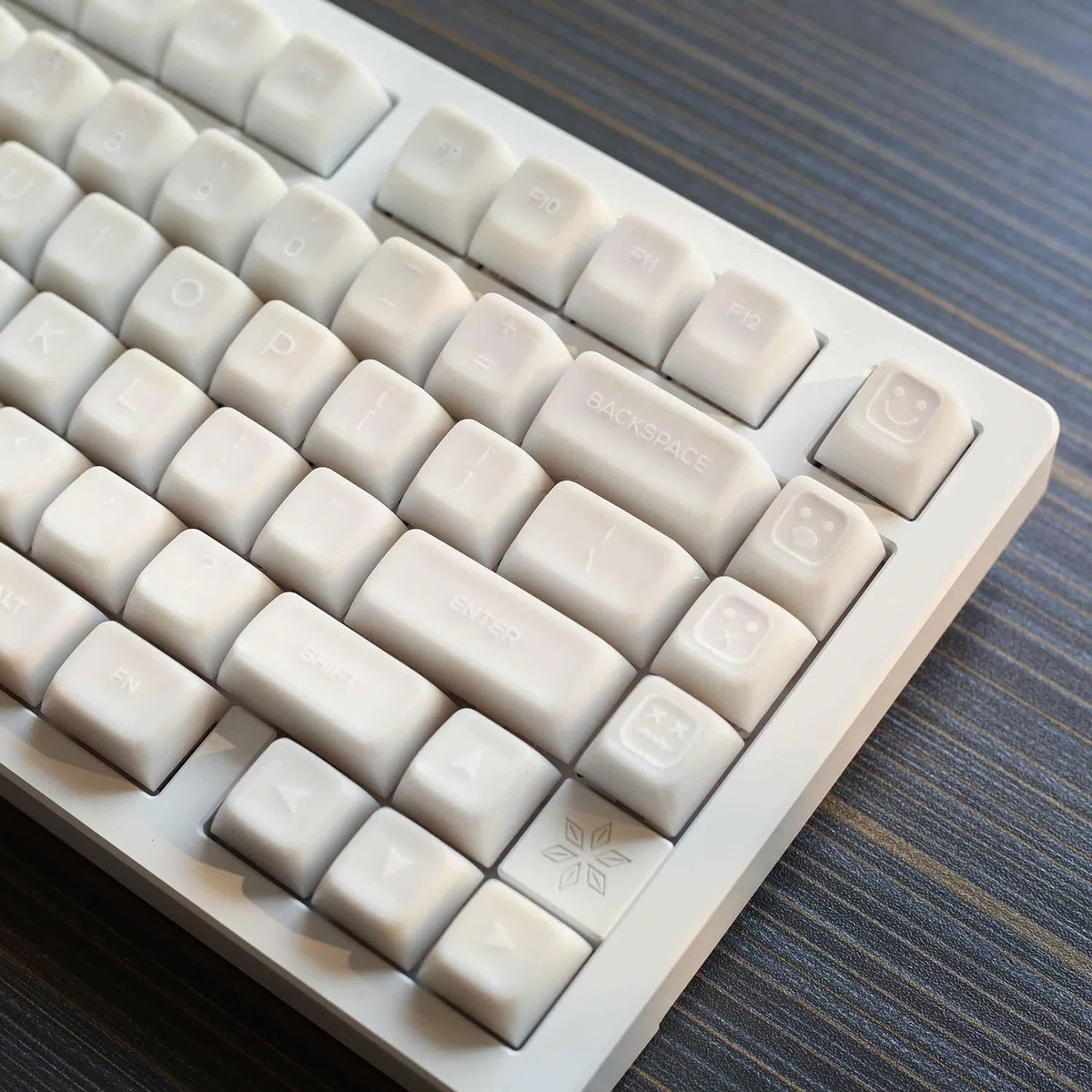 Translucent Jade Keycaps, 142 Keys/ABS/SA Profile/Doubleshot Keycap for MX Switch Custom Mechanical Keyboard (Color : White)