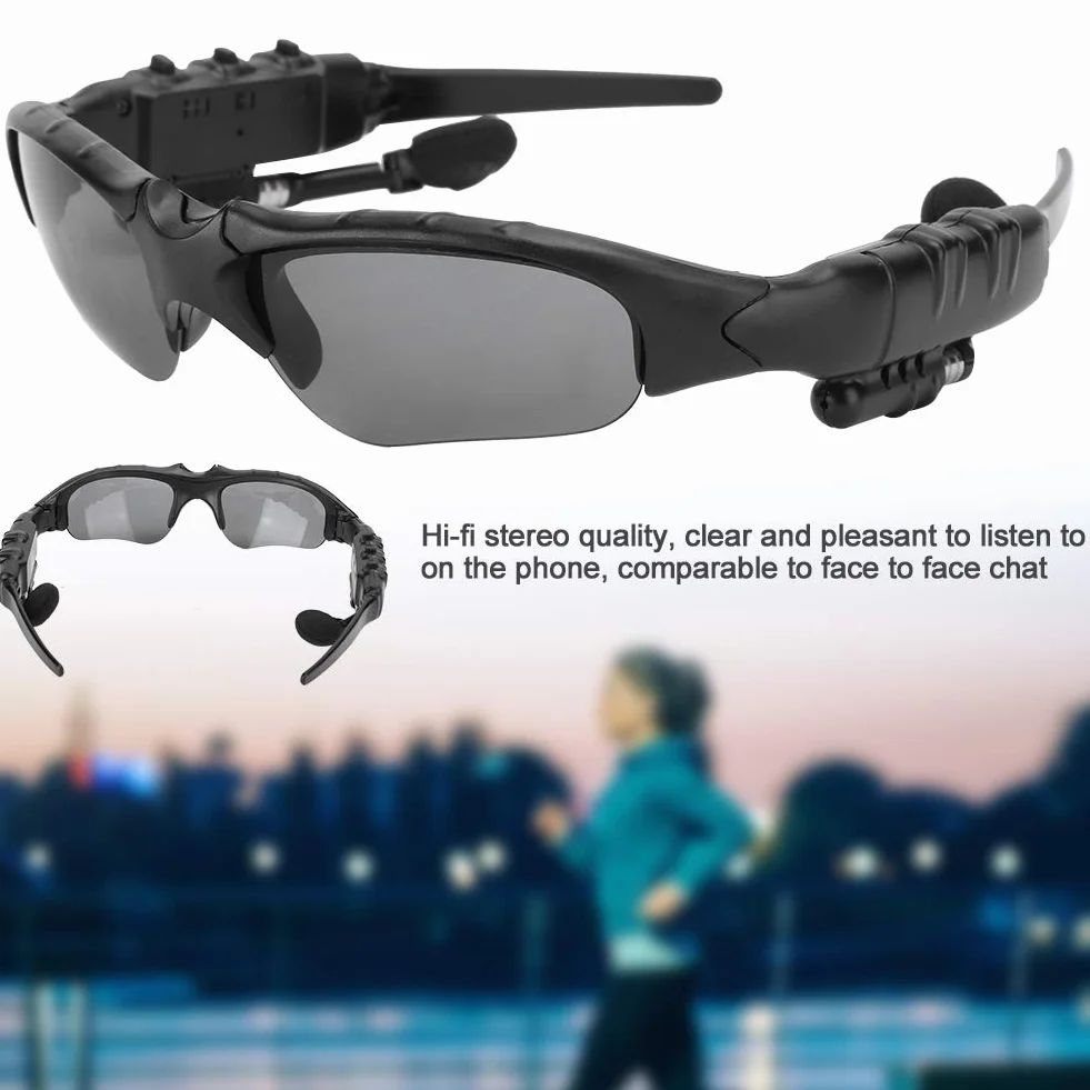Okulary Polaryzacyjne Bluetooth, Przenośne Inteligentne Bezprzewodowe Okulary Przeciwsłoneczne 5.0 Sportowe Okulary do Jazdy ze Słuchawkami Stereo, do Rozmowy, Słuchania Muzyki(Żółta soczewka)