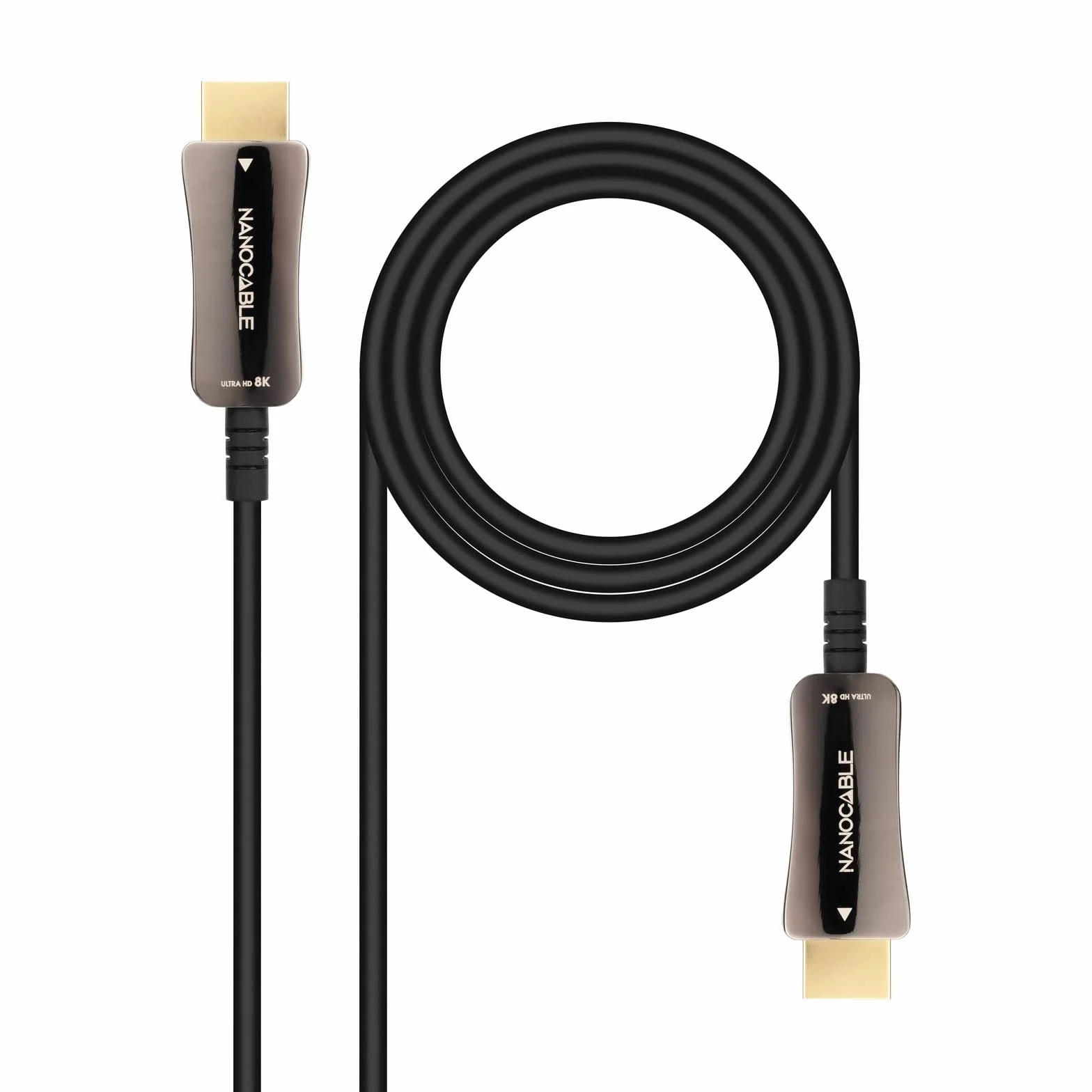 NANOCABLE 10.15.2115 - Kabel HDMI V2.1 AOC 8K@60Hz 4K@120Hz 48Gbps Typ A Męski, Kolor Czarny, 15 m