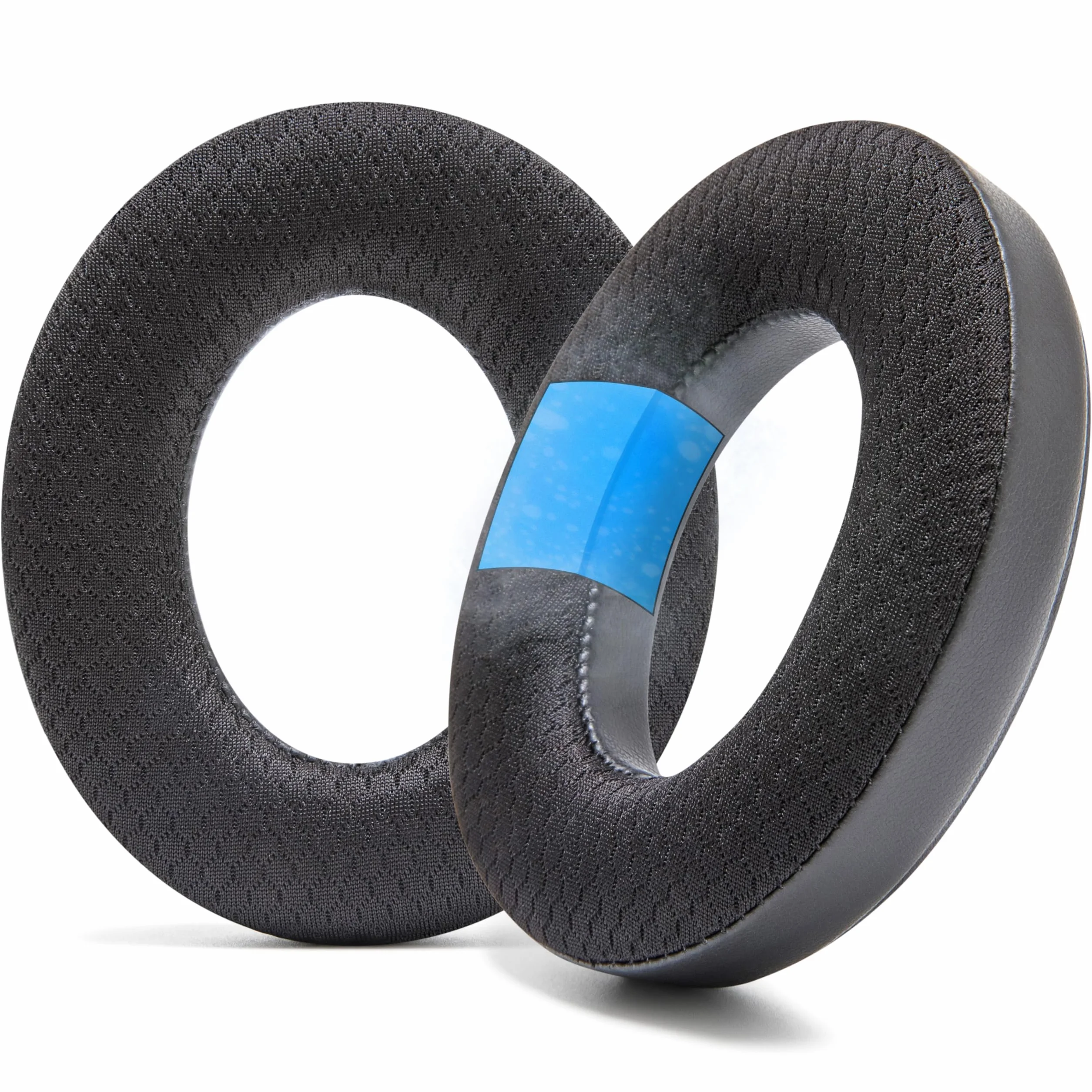 WC FreeZe Momentum 4 - chłodzące żelowe nauszniki do bezprzewodowych słuchawek nausznych Sennheiser Momentum 4 firmy Wicked Cushions - zwiększa komfort i grubość| Black