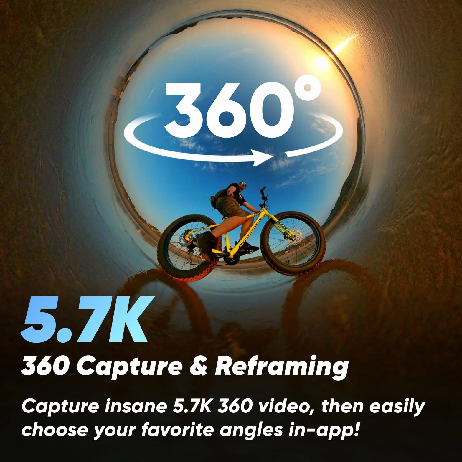 Insta360 X3 zestaw do selfie Stick – kamera sportowa 360 z aktywnym filmem HDR 5,7K 360, kamera z pojedynczym obiektywem 4K, wodoodporna, stabilizacja FlowState, ekran dotykowy 5.8 cm, edycja AI,