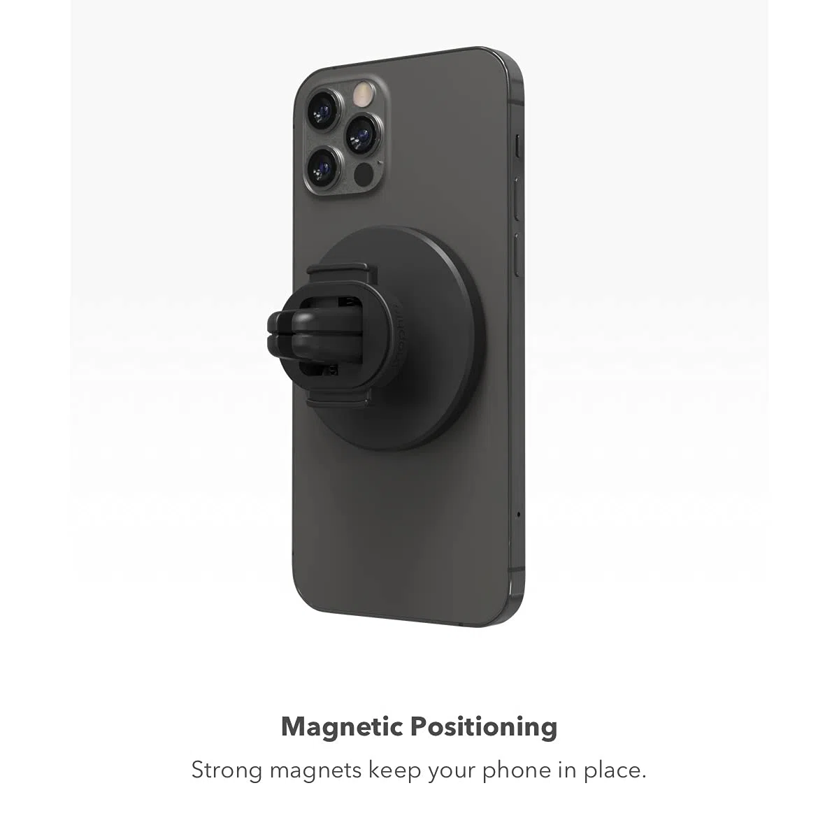 ZAGG Mophie Snap Vent Mount, uniwersalny uchwyt samochodowy na telefon, w zestawie adapter, kompatybilny ze wszystkimi smartfonami, czarny