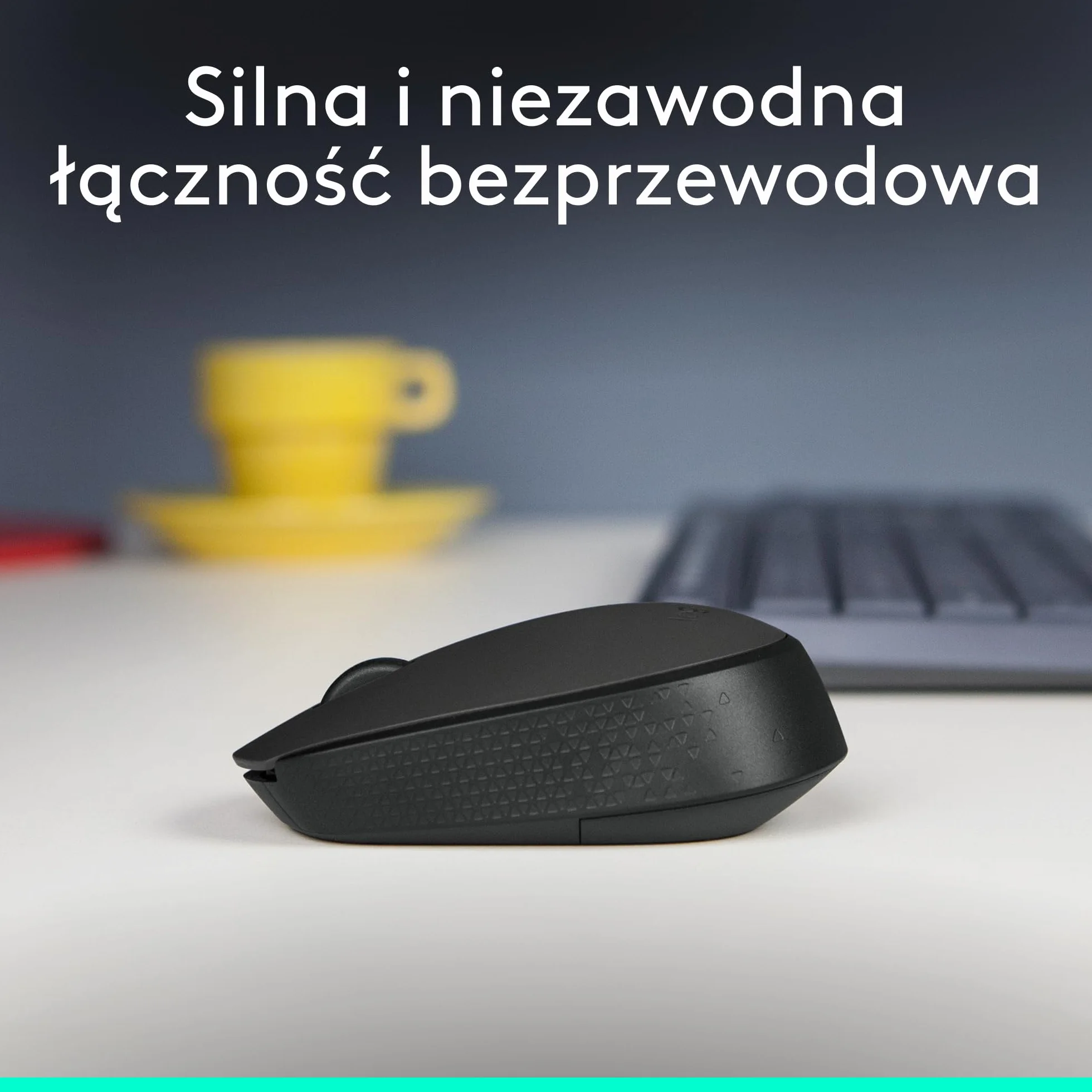 Logitech M171 Mysz Bezprzewodowa do PC, Mac, Laptopów, 2,4 GHz z Miniodbiornikiem USB, Optycznym Śledzeniem, 12-Miesięczną Żywotnością Baterii, Oburęczna - Czarny