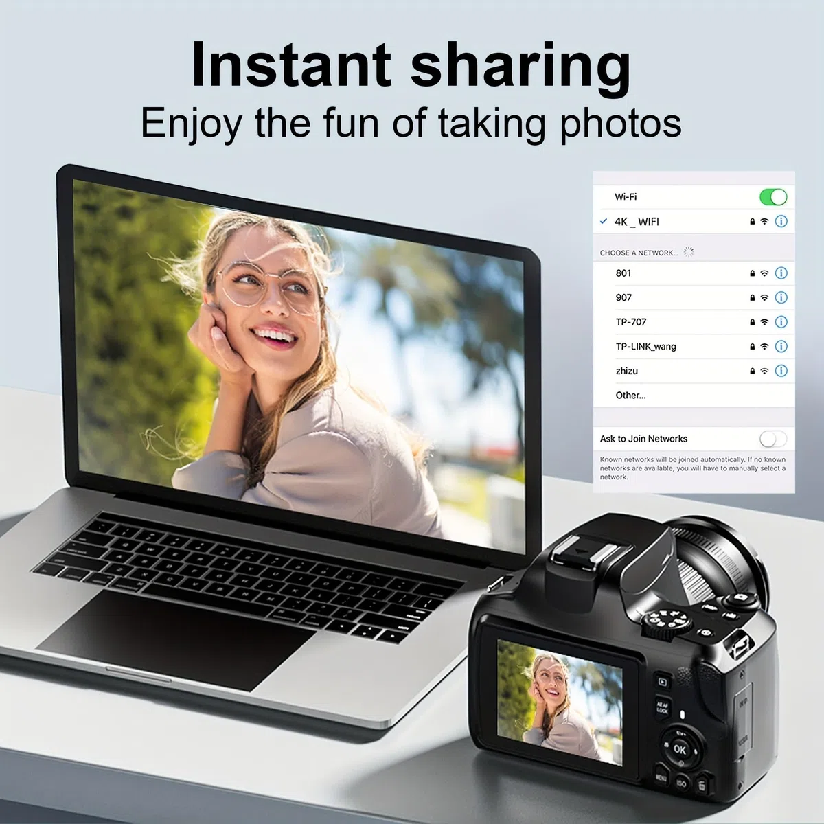 Kamera wideo, Cyfrowa lustrzanka 64 MP do fotografii, aparat z 10-krotnym zoomem optycznym Kamera wideo 4K HD Vlog Kamera internetowa Lustrzanki cyfrowe(5MP Add 64G,Dual Color Light)