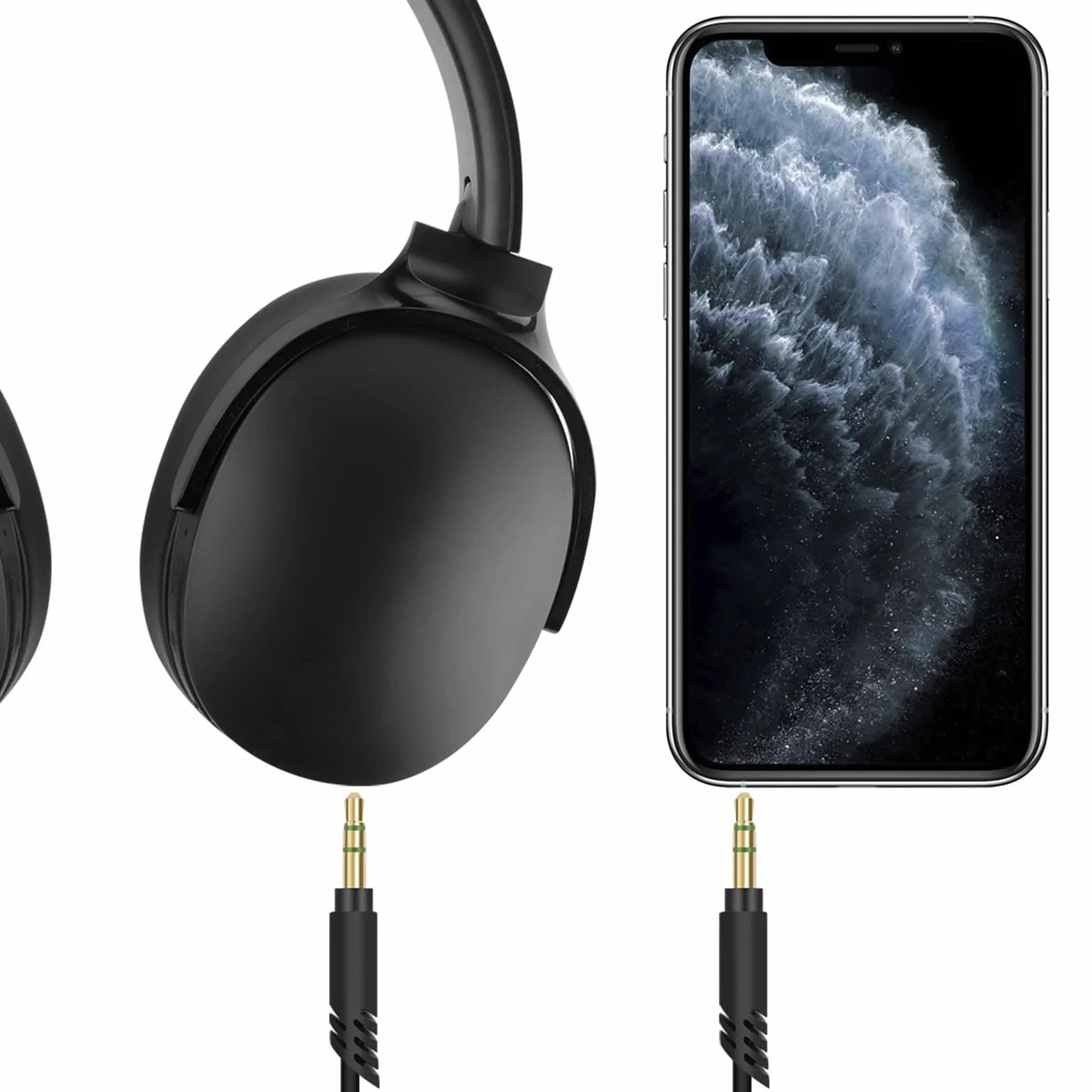 Kabel audio do Anker Soundcore H30i Life Q30 Q20i Q20 Q45 Space One ATH-M50xBT2 ATH-M20xBT SR5 słuchawki, 3,5 mm na 3,5 mm zapasowy kabel AUX (5 stóp/1,5 m)