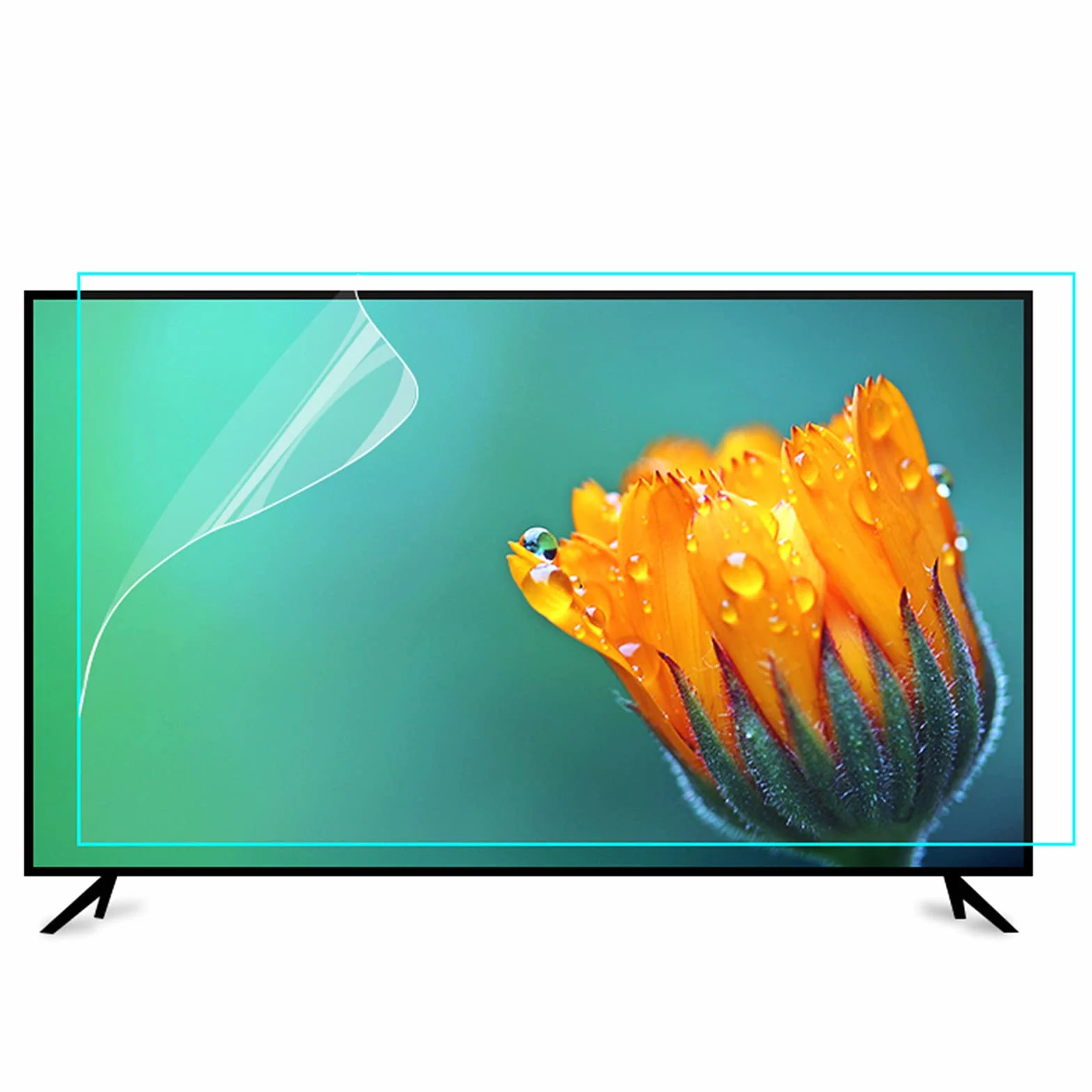 Ochraniacz ekranu telewizora z matowej folii AntiGlare AntiBreak do 40-75 cali, LCD LED Oled QLED,Ochraniacze ekranu TV(70" 1538 * 869)