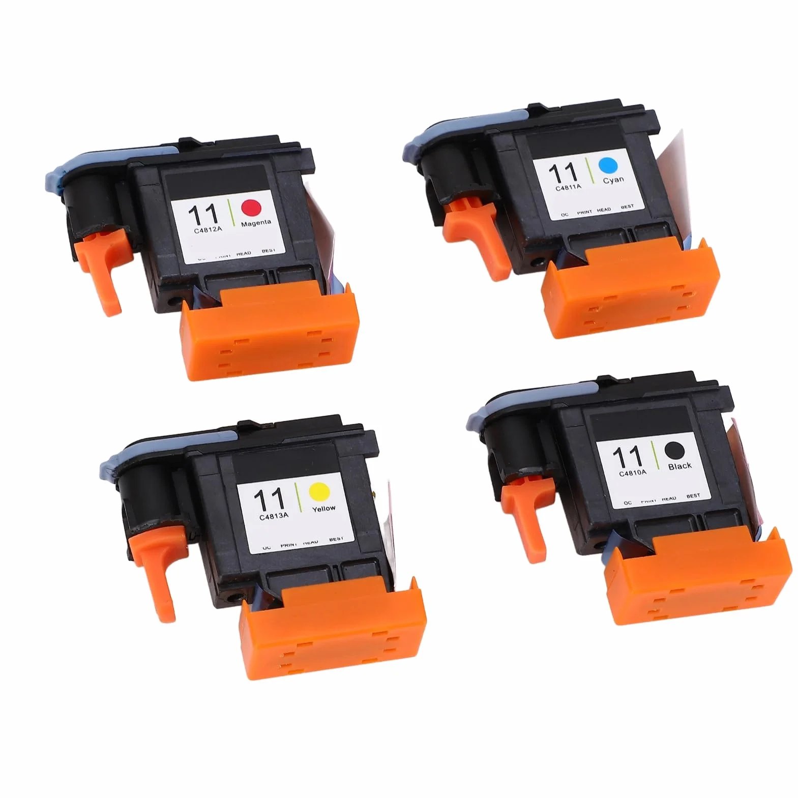 KIMISS Głowica drukująca for Designjet 100 110 111 500 510 800 813 850 – 4 szt. (CMYK) – wymienna, wysokiej jakości