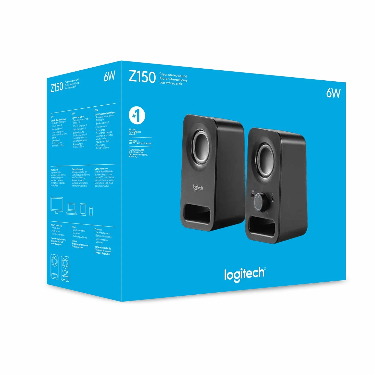 Logitech Z150 Głośniki Komputerowe 6 W Czarny