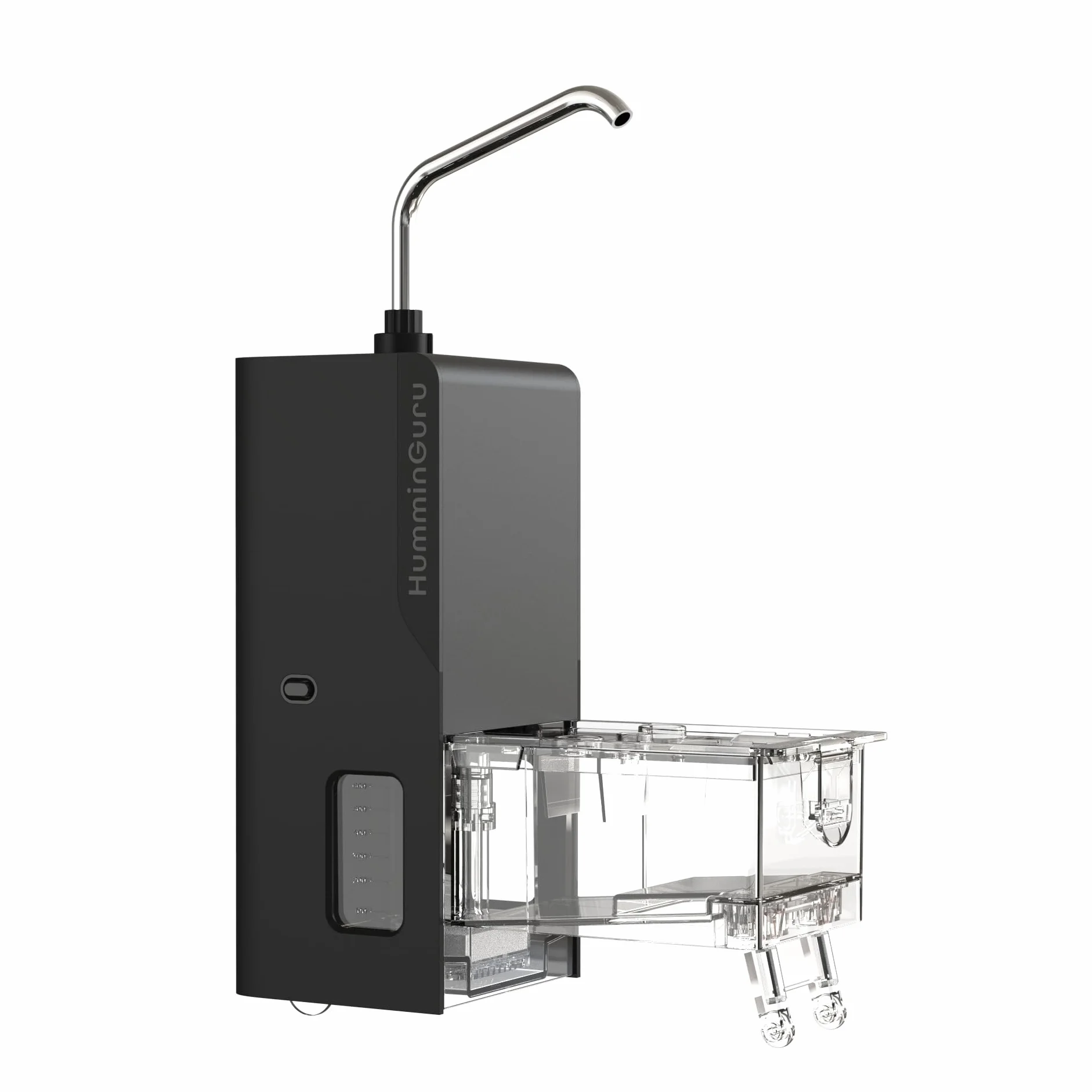 HumminGuru Automatyczny Dozownik Wody do Ultradźwiękowej Myjki płyt Winylowych HG01 i NOVA z Wbudowaną Filtracją Wody (Dozownik Wody + Zbiornik na Wodę 650 ml)