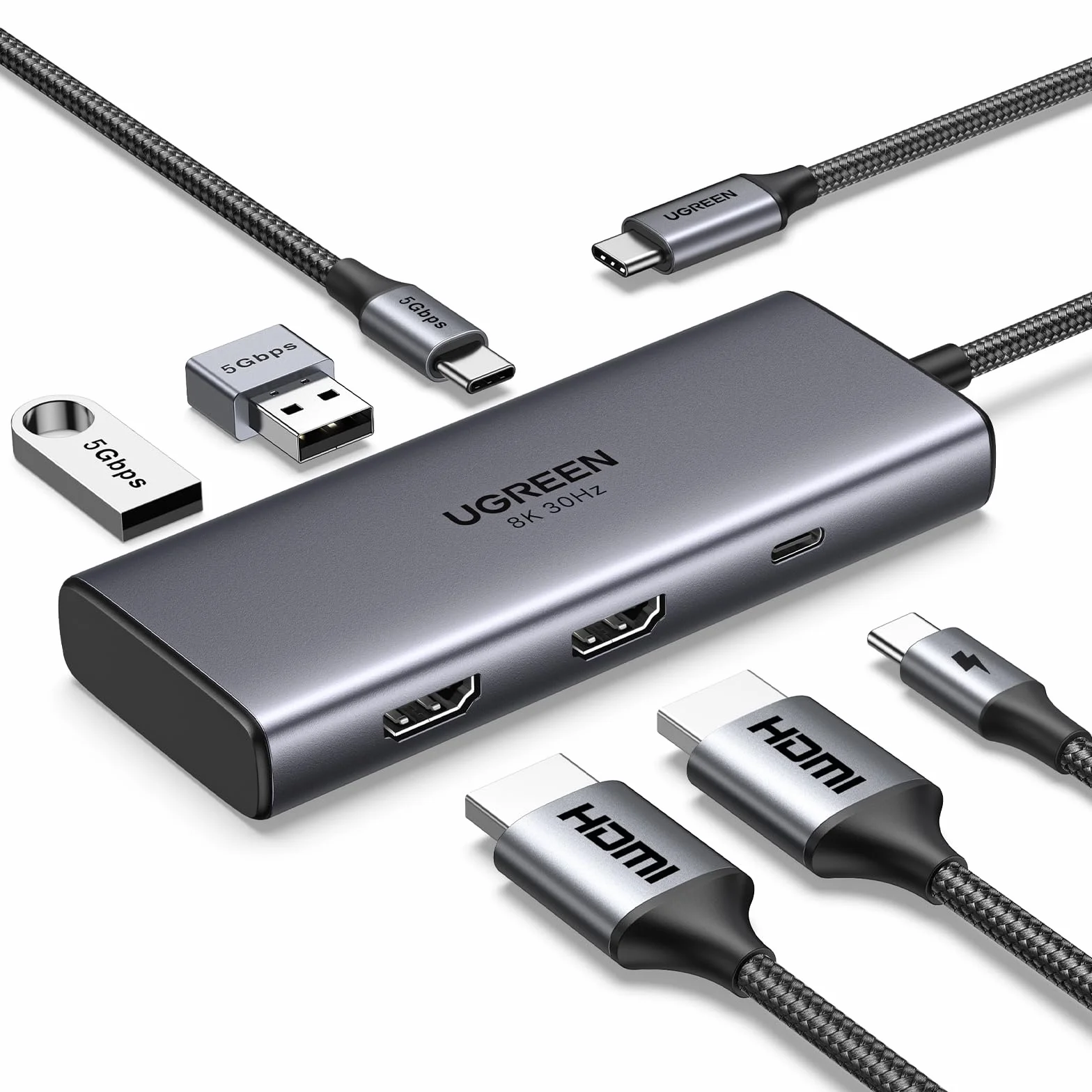 UGREEN USB C Docking Station Dual HDMI