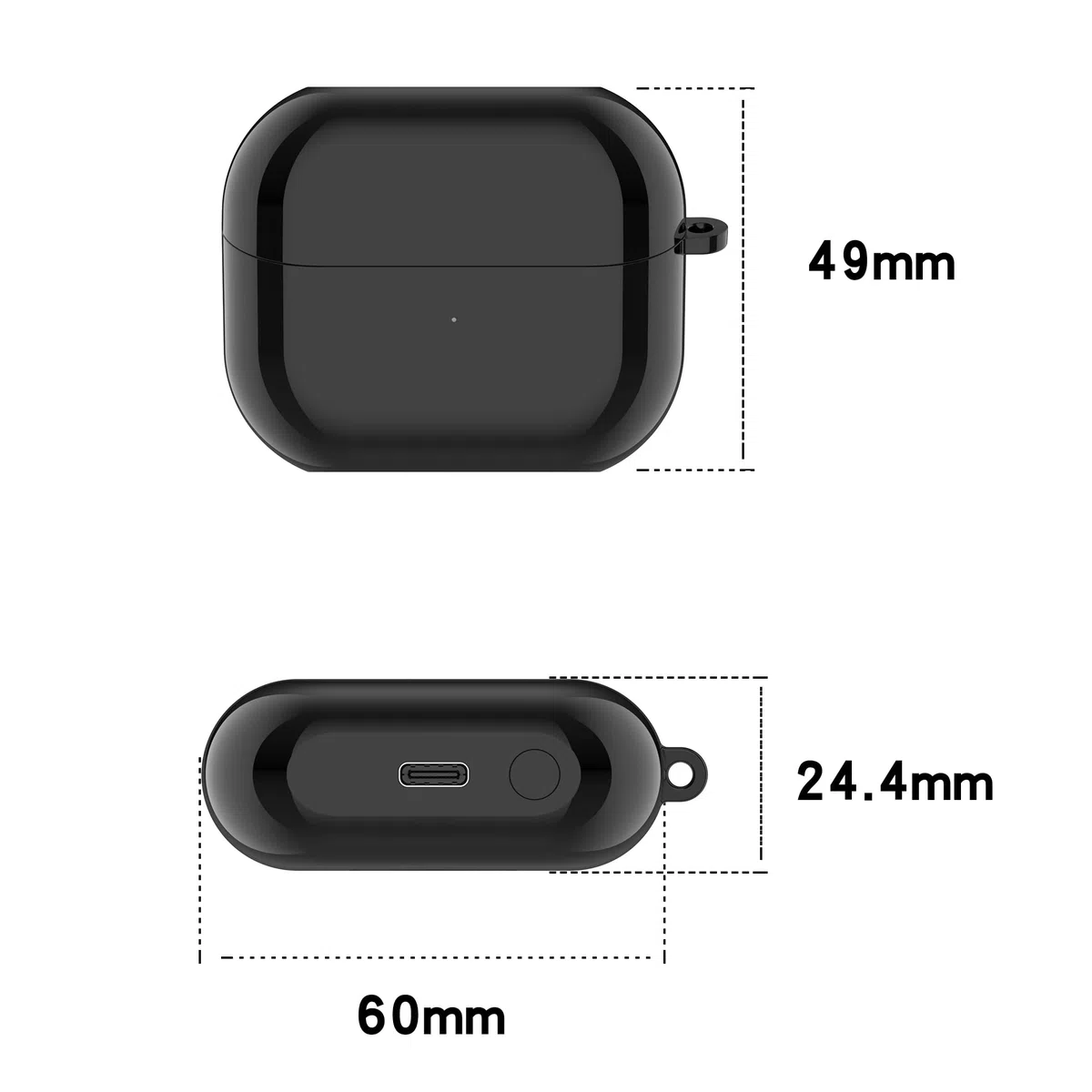 Etui ładujące zapasowe kompatybilne z Samsung Galaxy Buds 3 Pro - Pokrowiec ładujący - Uchwyt na słuchawki SM-R630 (czarny)