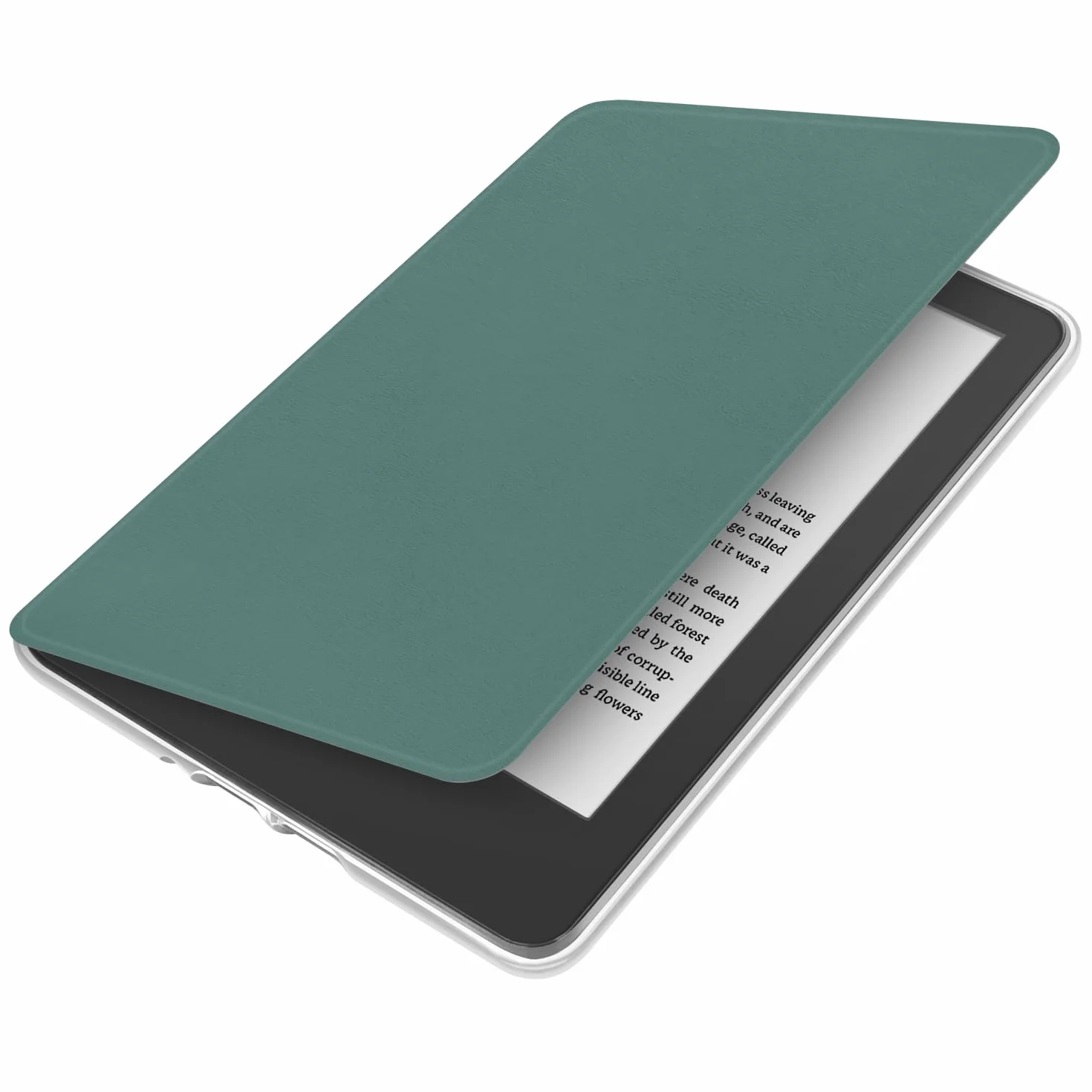 Etui obracane o 360 stopni do Kindle Paperwhite 17.3 cm (wersja 11. generacji-2021), odłączana magnetyczna konstrukcja, ochronna, regulowana osłona, przezroczysta tylna strona z automatycznym uśpienia