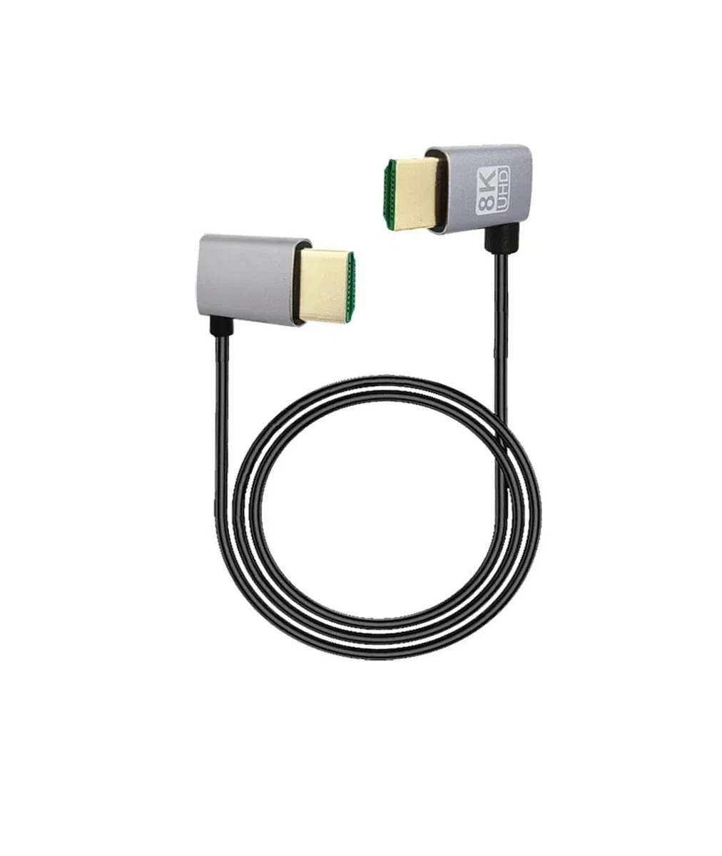 Kabel HDMI 2,1 V 90 Stopni 60 Hz 4 K 120 Hz 48 Gb/S EARC ARC HDCP Ultra Szybki HDR Do Telewizora HD Projektor Do Laptopa PS4 PS5(Straight to Down,3m)