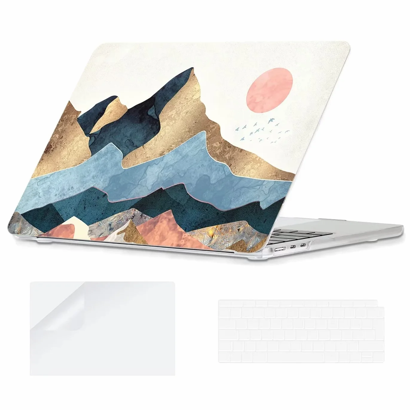Etui do MacBook Air 13.6 2022 Etui MacBook Air M2 2022 A2681, etui ochronna twardego tworzywa sztucznego i osłona klawiatury do macbook air 13.6 - Góra