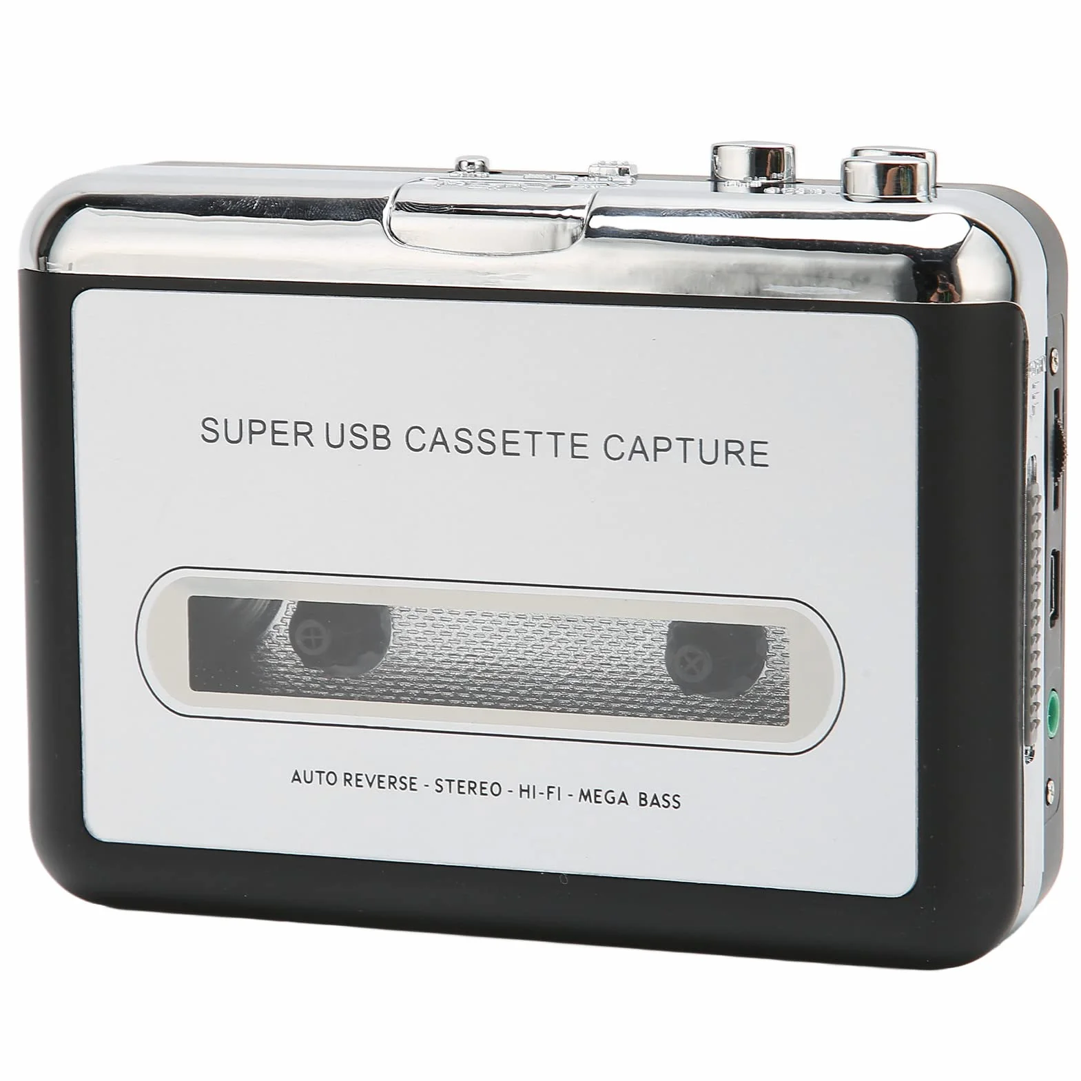 Przenośny Odtwarzacz Kasetowy, Przenośny Odtwarzacz Kasetowy USB, Muzyka MP3 Audio, Kompatybilny z Laptopem