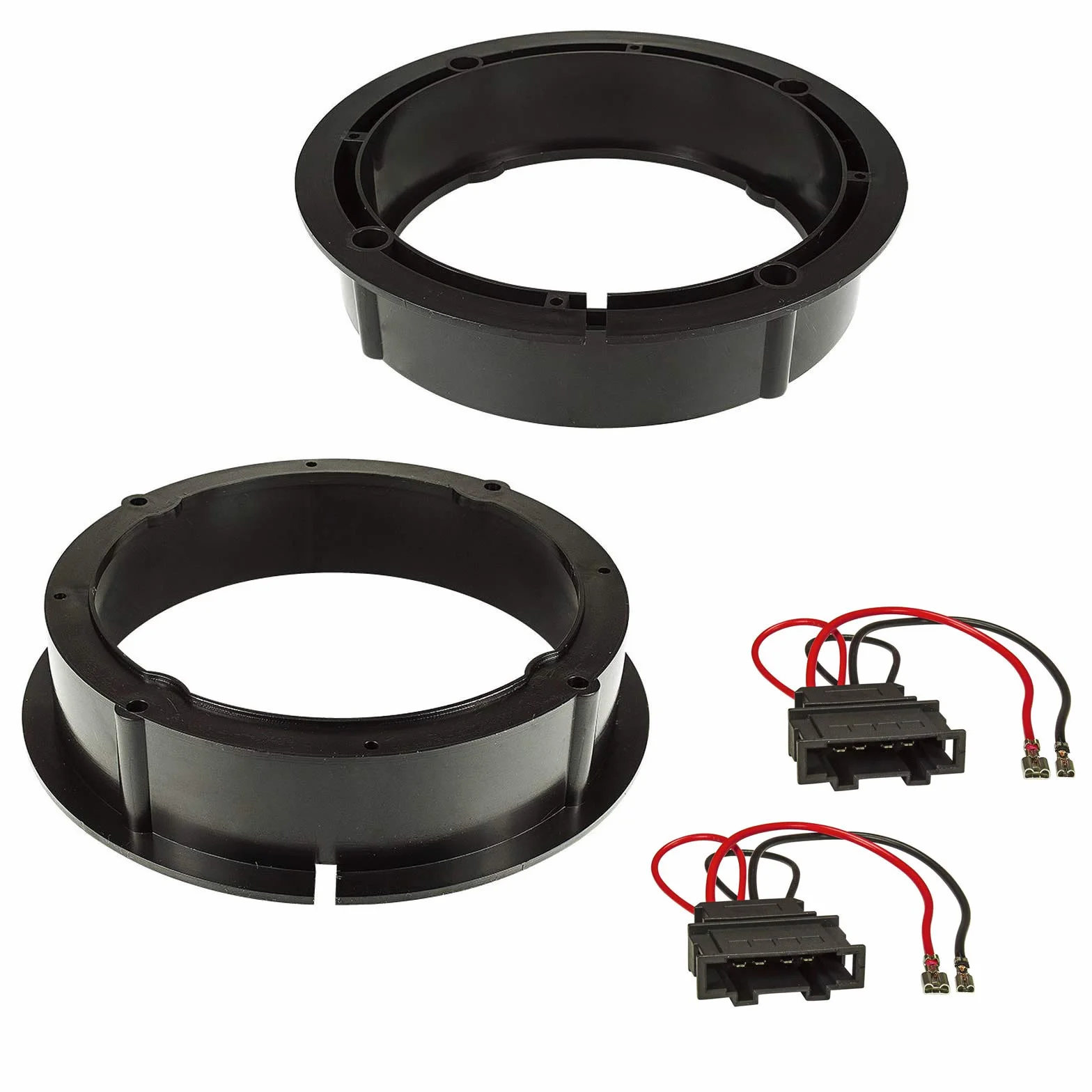 Sound-way Zestaw montażowy głośników 165 mm, ramka do montażu głośników, kompatybilny z VW Volksvagen, Skoda, Audi