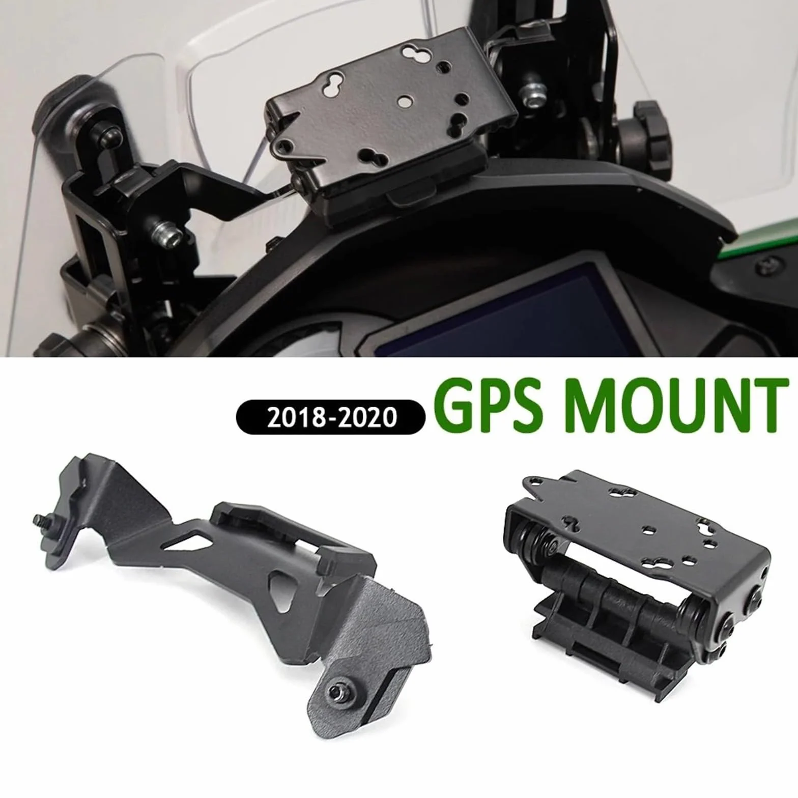Motocyklowy uchwyt nawigacyjny GPS Pasuje do Kawasaki Versys 1000, akcesoria, uchwyt nawigacji GPS, 2018, 2019, 2020(BC)