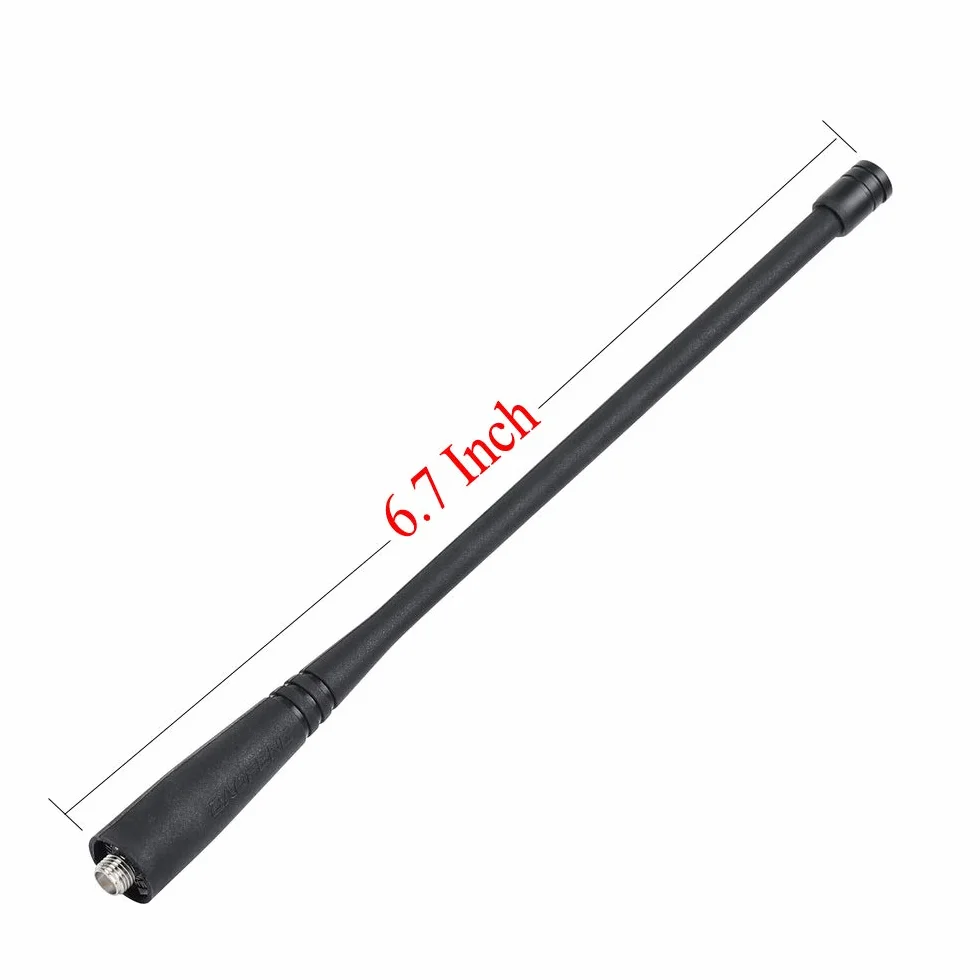 BaoFeng 6,7 cala dwupasmowa antena 136-174/400-520 MHz U/V SMA-żeńska do UV-5R 5RE Plus 5RA 5RB 5RC 5RD (2 szt.)