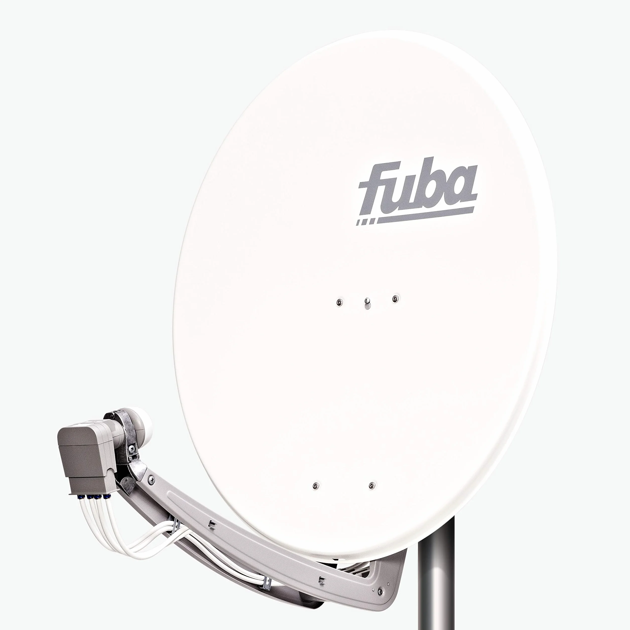 Fuba DAA 780 W Aluminium-Satelliten-Parabolantenne (38,50 dB, Große 78 cm) weiß