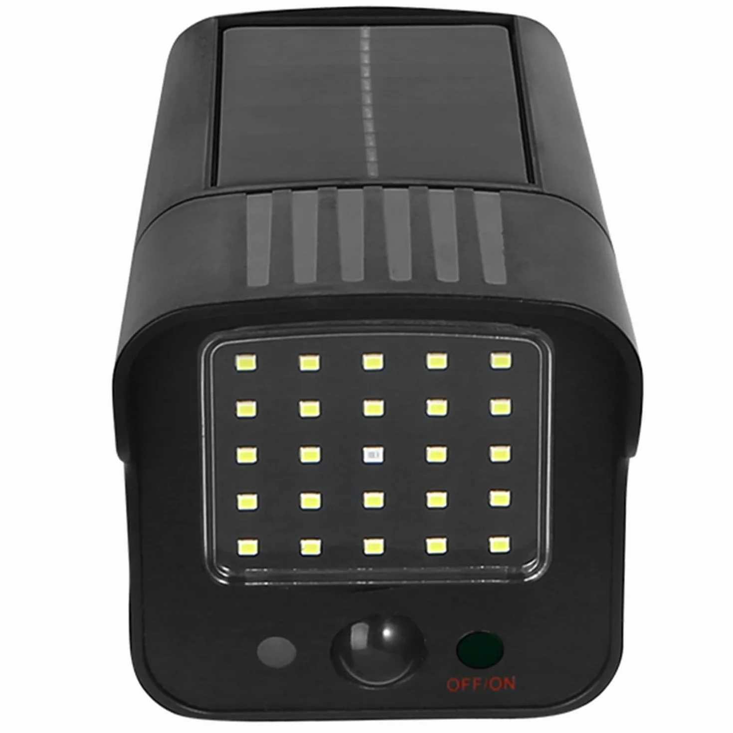 Maclean Atrapa Kamery SOL1803S Solarna Migająca Dioda LED Czujnik Ruchu Oświetlenie LED Naklejka w Zestawie