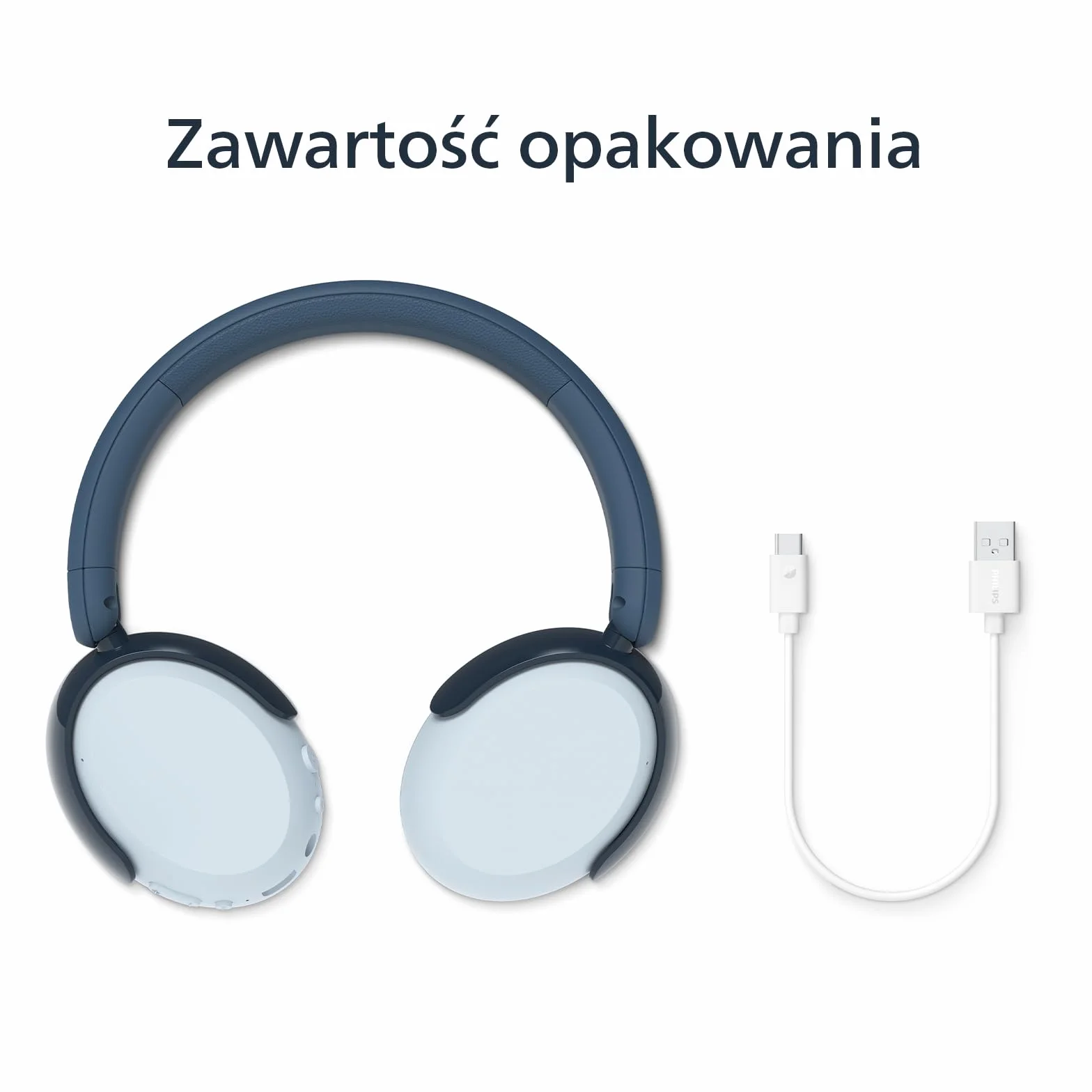 Philips TAK5500RT Bezprzewodowe, skladane sluchawki nauszne dla dzieci 5500 z funkcjami Bluetooth 5.4, ograniczenia poziomu glosnosci, udostepniania dzwieku, 34 godz. sluchania i przewodem USB-C