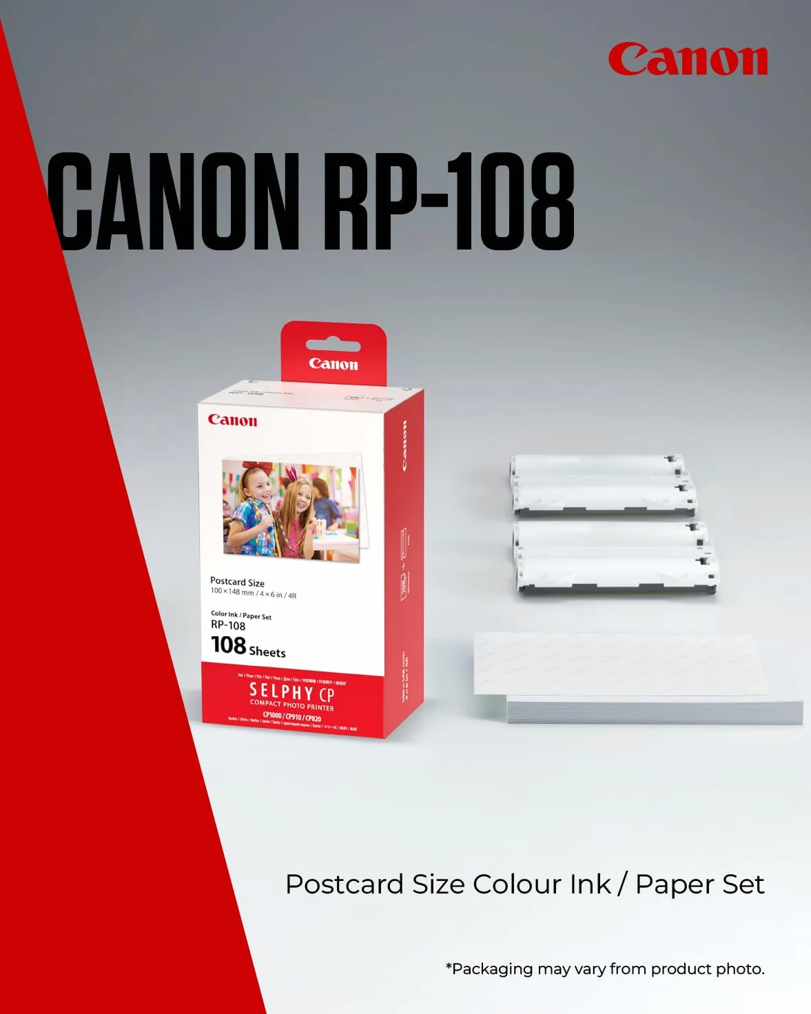 Canon RP-108 Kolorowy Kartridż do Drukarki, 108 szt.
