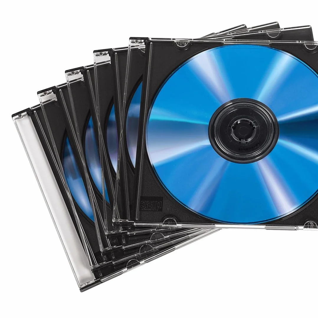 HAMA ZESTAW PUDEŁKO SLIM NA PŁYTY DVD 50 SZTUK CZARNE