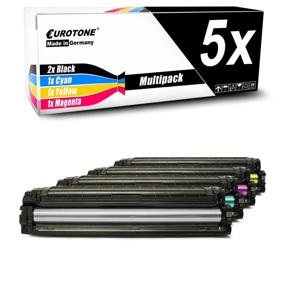 Eurotone Toner 5X toner kompatybilny jako zamiennik do Samsung C3060ND C3010ND C3060FR C3010 C3060 zastępuje CLT-503 CLT503 zestaw