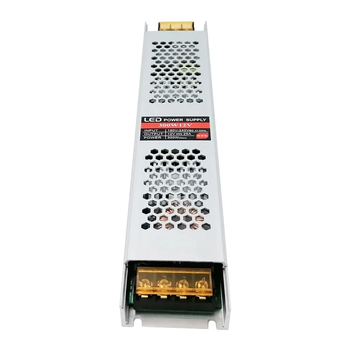 Listwa zasilająca LED 12 V 300 W, wbudowana aluminiowa obudowa przełącznika karty kontrolera napędu