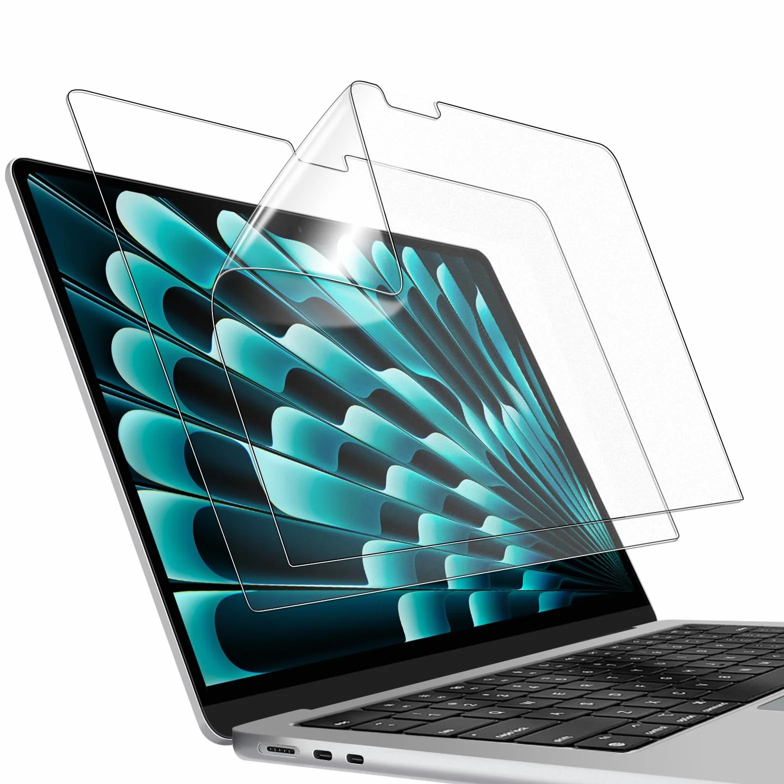 JETech Ochraniacz Ekranu dla MacBook Air 13 Cala (M2-M5, 2022-2026), Matowa Folia Przeciwodblaskowa, Zapobiegająca Odciskom Palców, 2 Sztuki