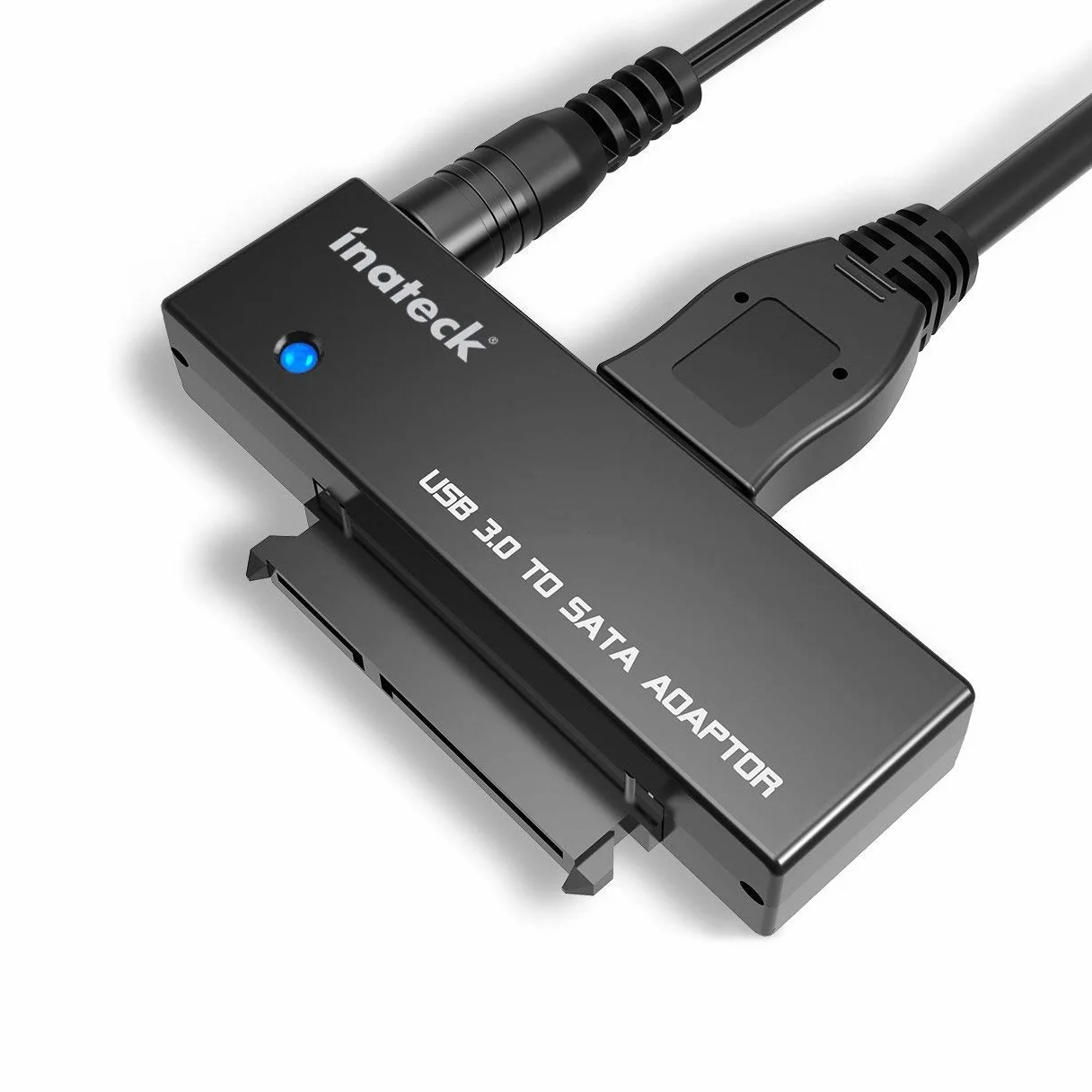 Inateck Konwerter USB 3.0 na SATA Adapter do Dysków 2,5/3,5 cala HDD SSD z Zasilaczem 12 V 2 A