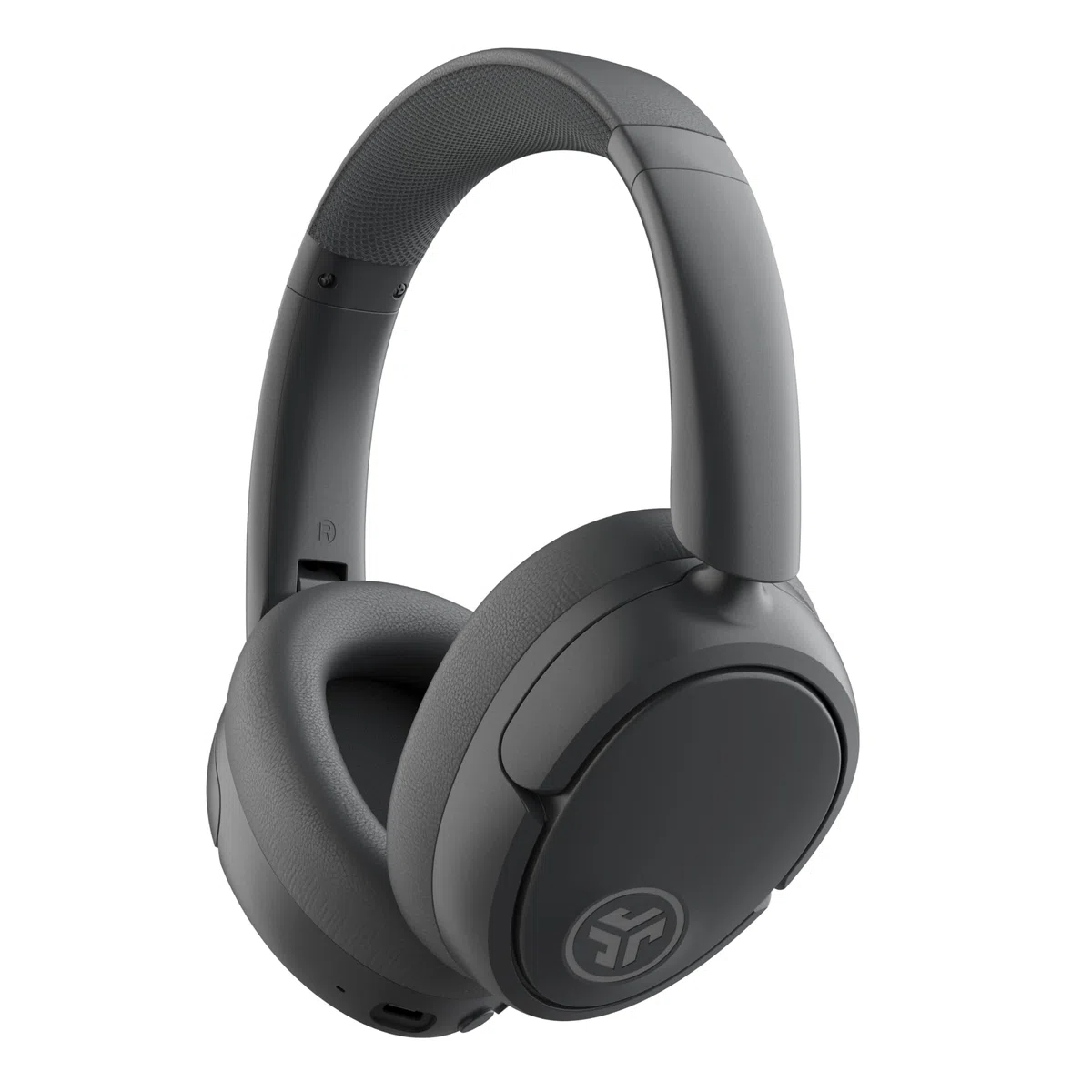 JBuds LUX ANC Słuchawki Wokółuszne z ANC, Bezprzewodowe z Mikrofonem, 70+ H Odtwarzania, Składane Bluetooth z Wielopunktowym i Konfigurowalnym Dźwiękiem, Grafit