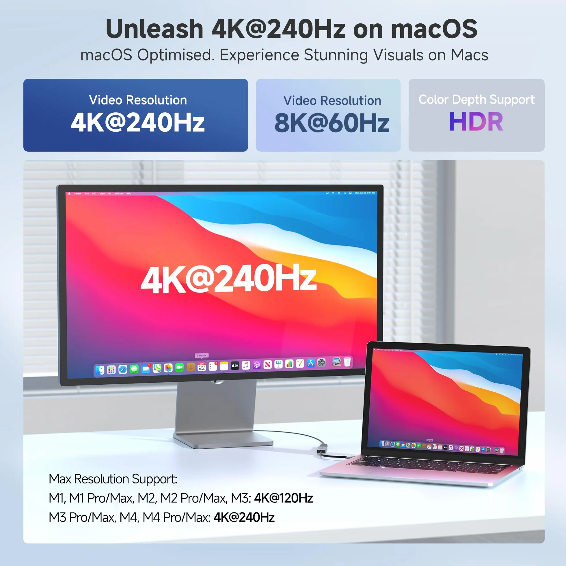 Cable Matters Adapter USB C na HDMI 2.1 48 Gb/s 8K 60 Hz 4K 240 Hz HDR Thunderbolt 5