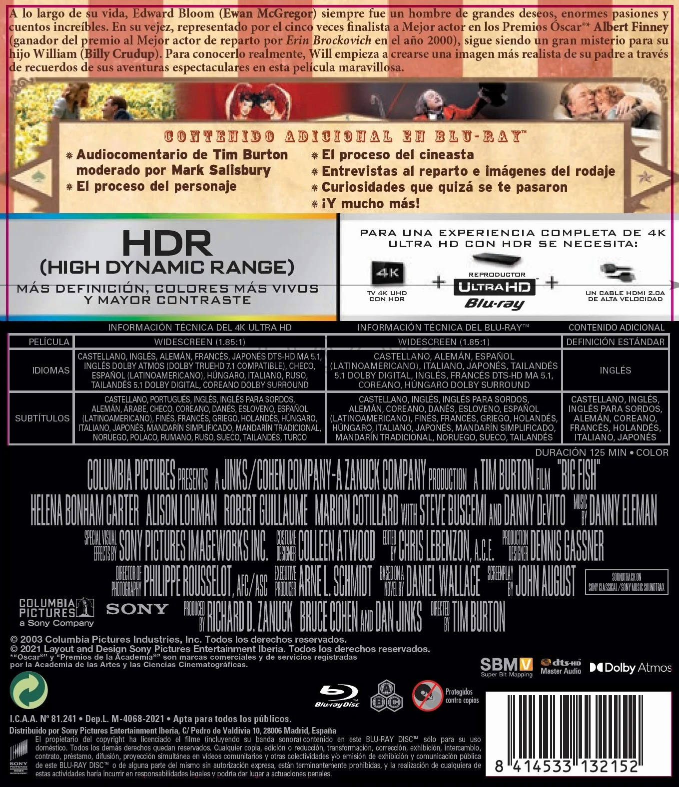 Big Fish 4K UHD Blu-ray