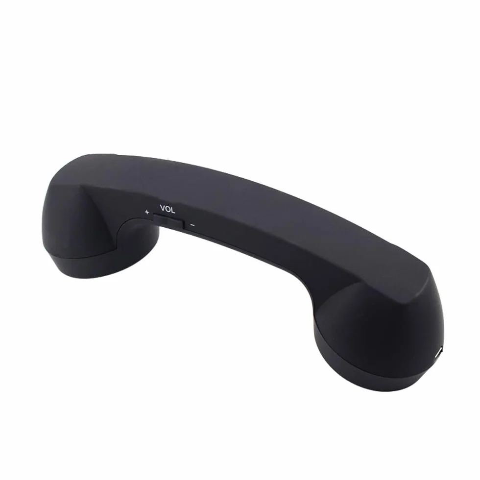 Bezprzewodowa retro słuchawka telefoniczna i przewodowa słuchawka odporna na promieniowanie, odbiorniki słuchawkowe do telefonu komórkowego z wygodnym połączeniem (czarne)