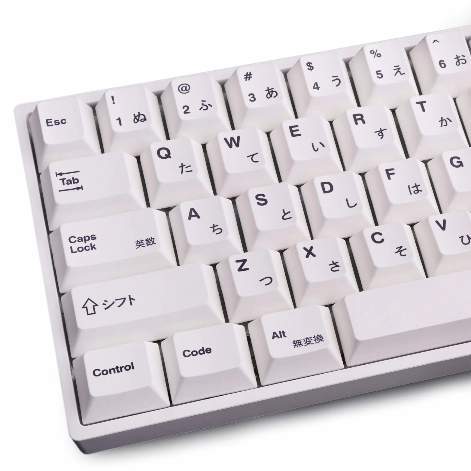 Gliging 135 Keys PBT Japanese Keycaps Cherry Profile DYE-Sub White Theme Minimalist Style Suitable for Mechanical Keyboard