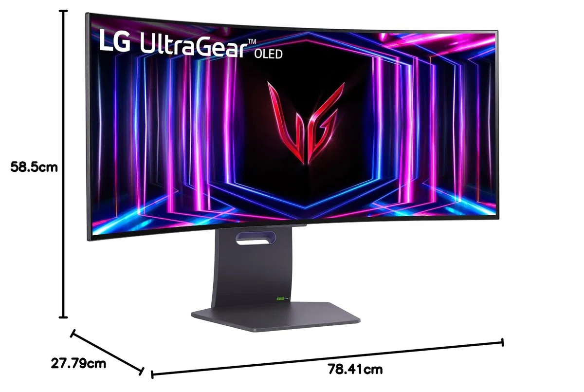 LG Ultragear™ 34GS95QE-B.AEU 34" Gaming PC Display - Panel OLED o rozdzielczości QHD (3440x1440), 0,03 ms GtG 240Hz, DisplayHDR™ True Black 400, DCI-P3 98.5%, AMD FreeSync Premium Pro, NVIDIA G-Sync