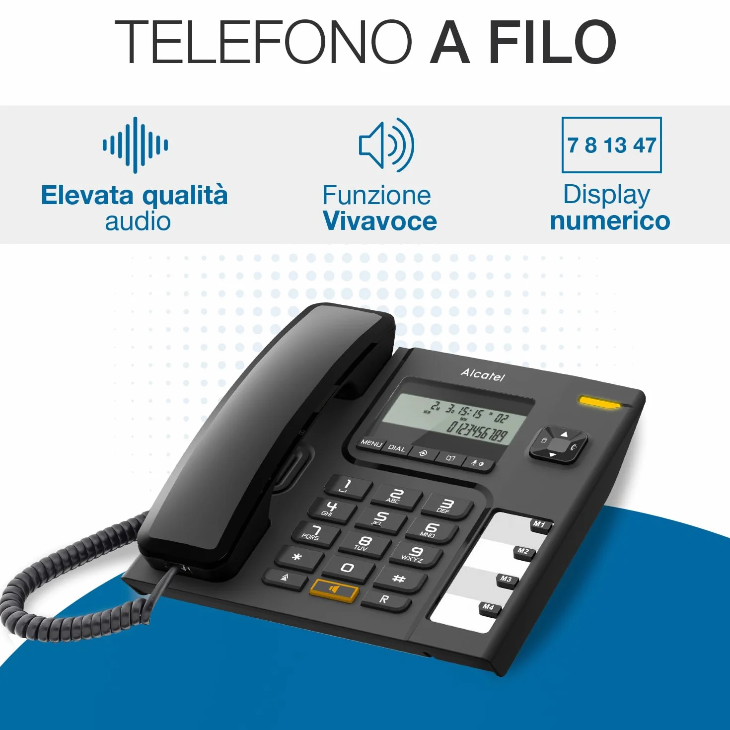 Alcatel Temporis T56 telefon przewodowy, czarny