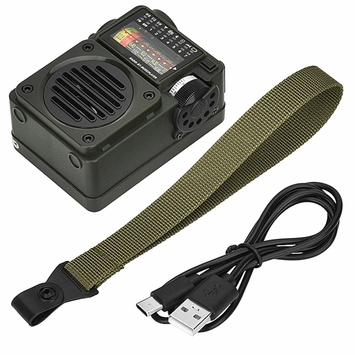 DollaTek HRD-700 kieszonkowe mini radio retro 10-pasmowy Bluetooth AM FM SW radio cyfrowe retro ?adowalne radio