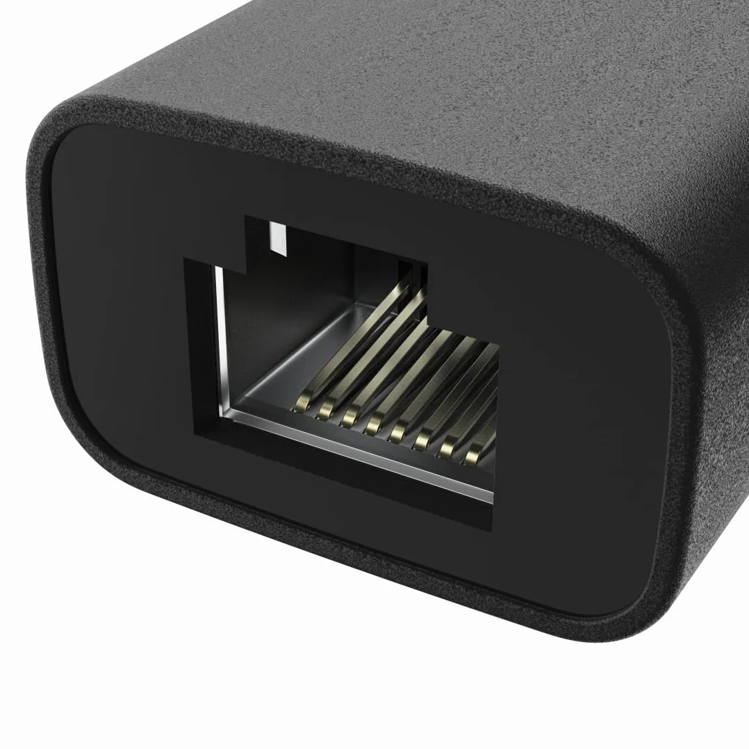 Hama Adapter USB-C do RJ45/LAN 2.5 Gbps, Przejściówka Ethernet, Szybka i Stabilna Transmisja, Elastyczny i Trwały, Ekologiczny